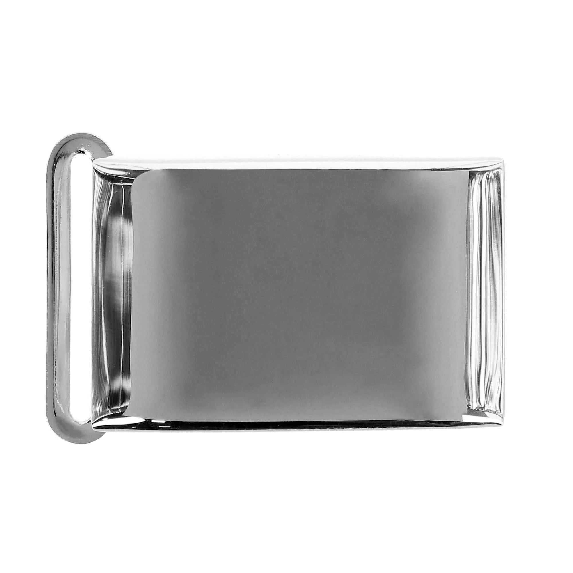 25mm Smooth Polished Finish Compression Belt Buckle - Image 3