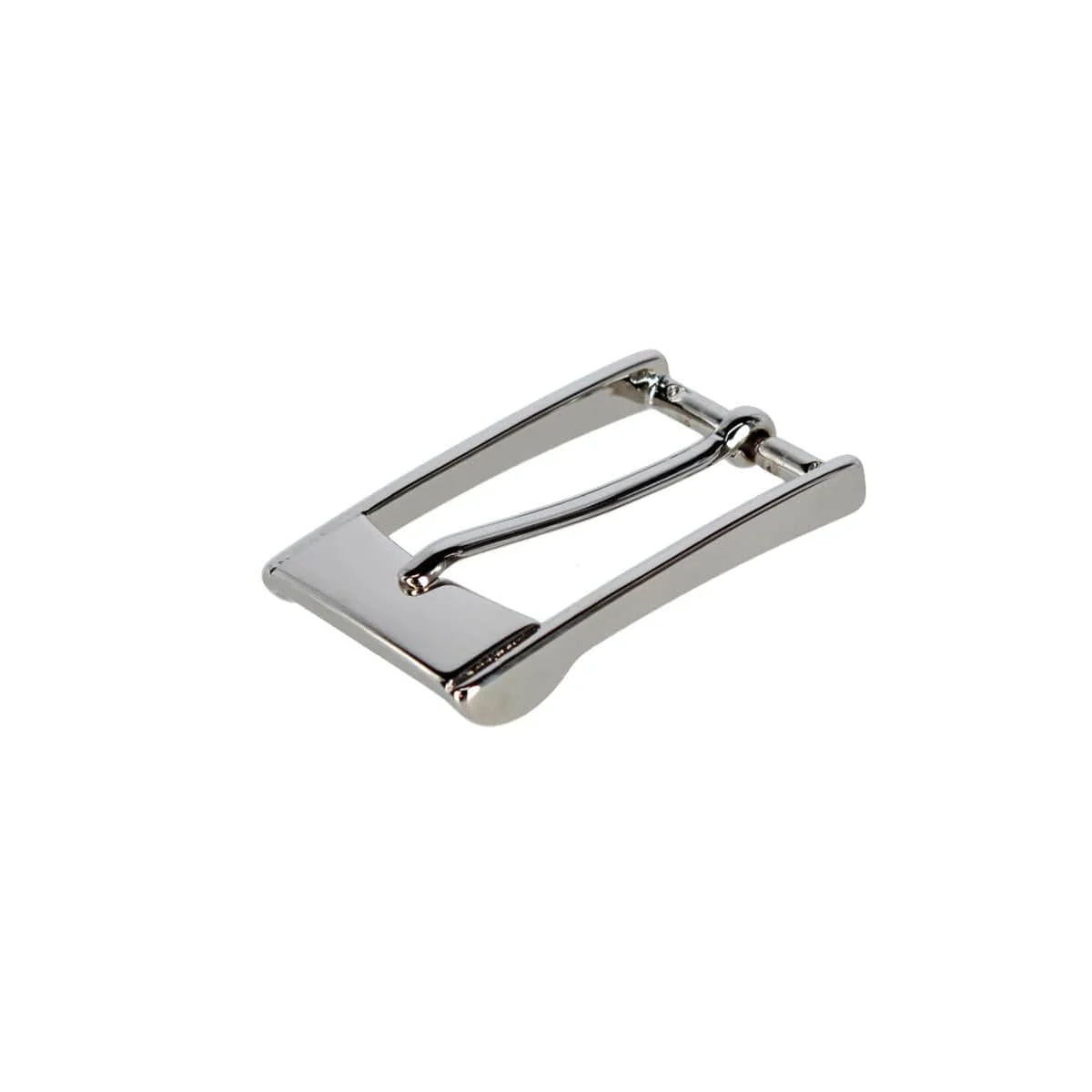 30mm Elongated Rectangular Solid Brass Italian Harness Belt Buckle - Image 4