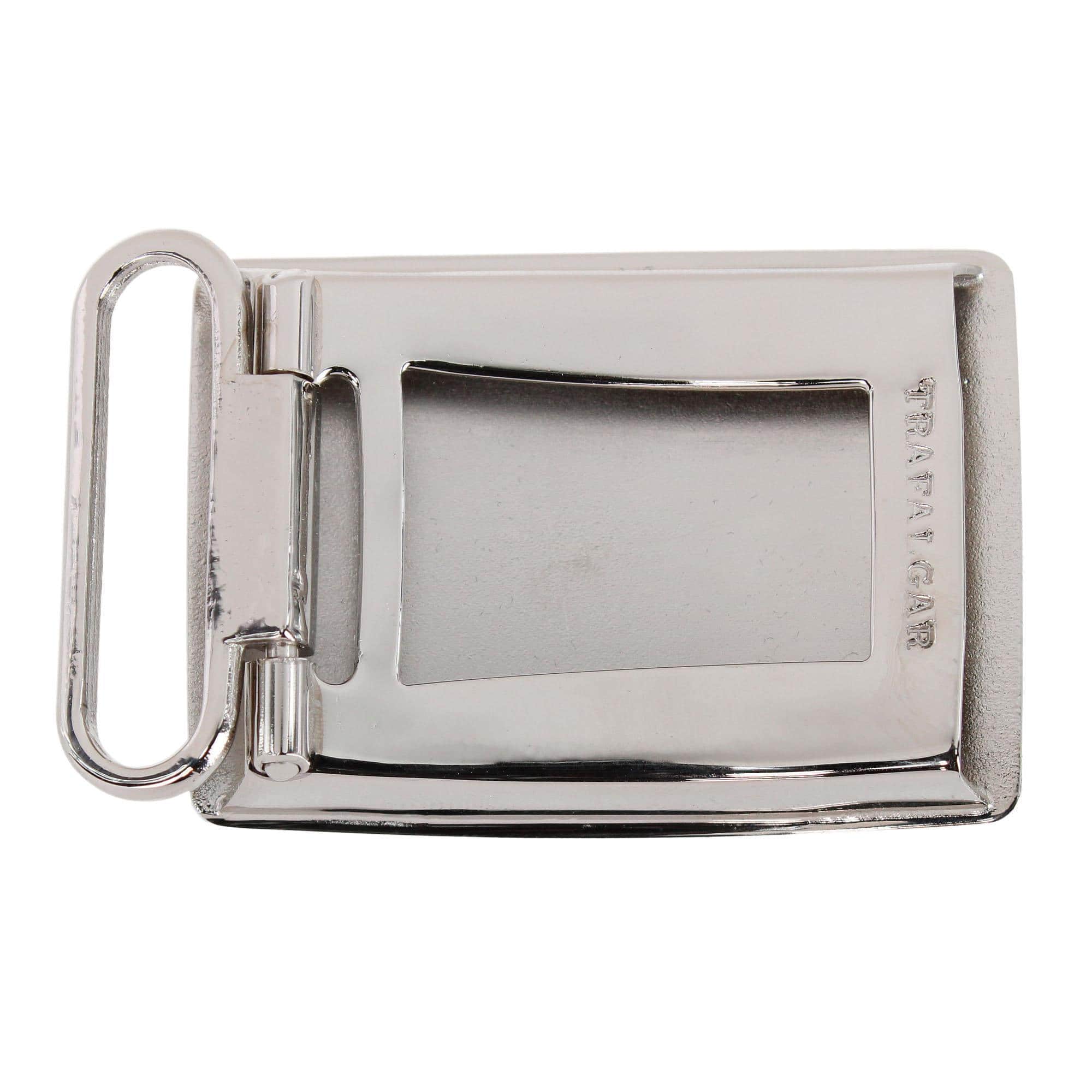 30mm Oval Signet Brass Based Compression Belt Buckle - Image 5