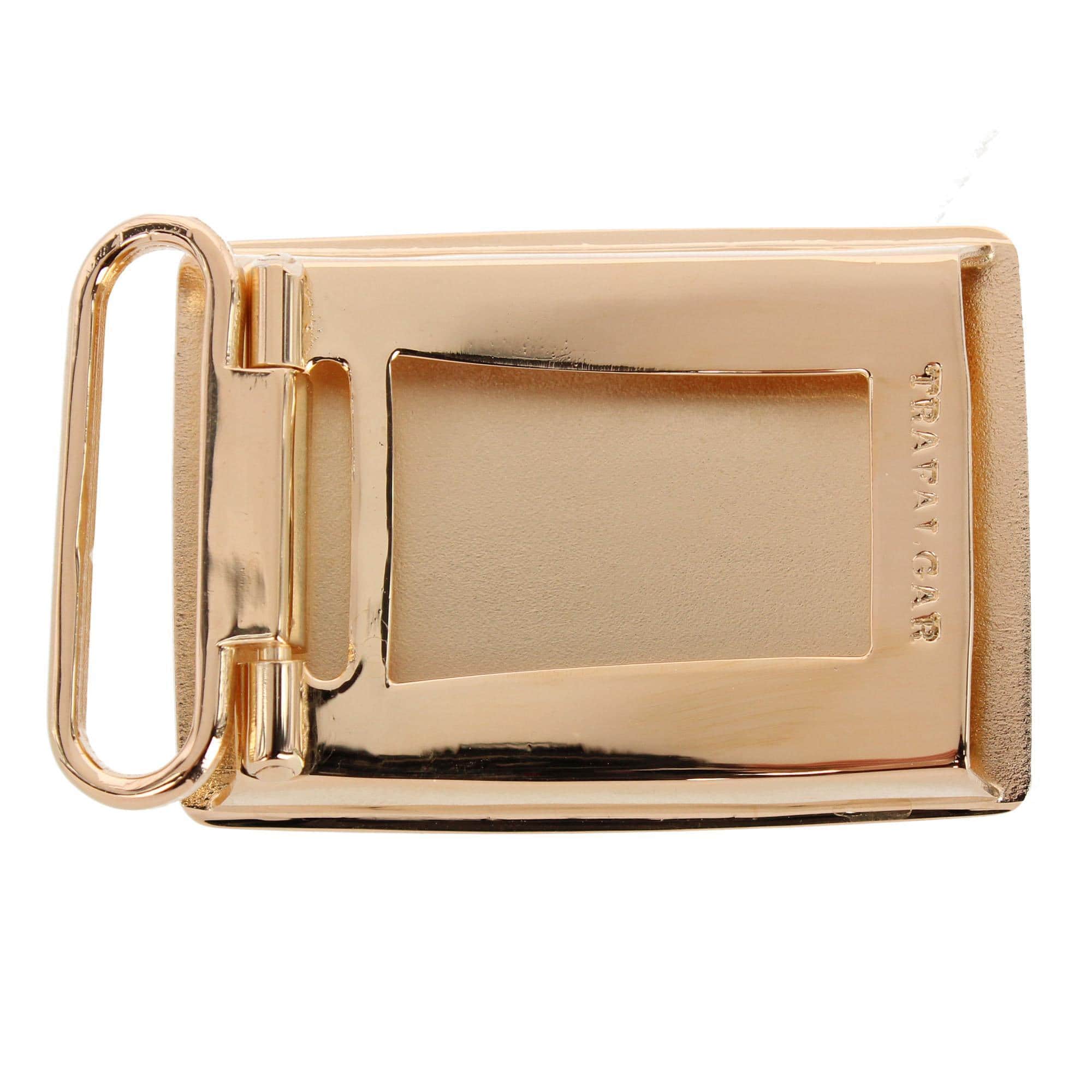 30mm Oval Signet Brass Based Compression Belt Buckle - Image 6