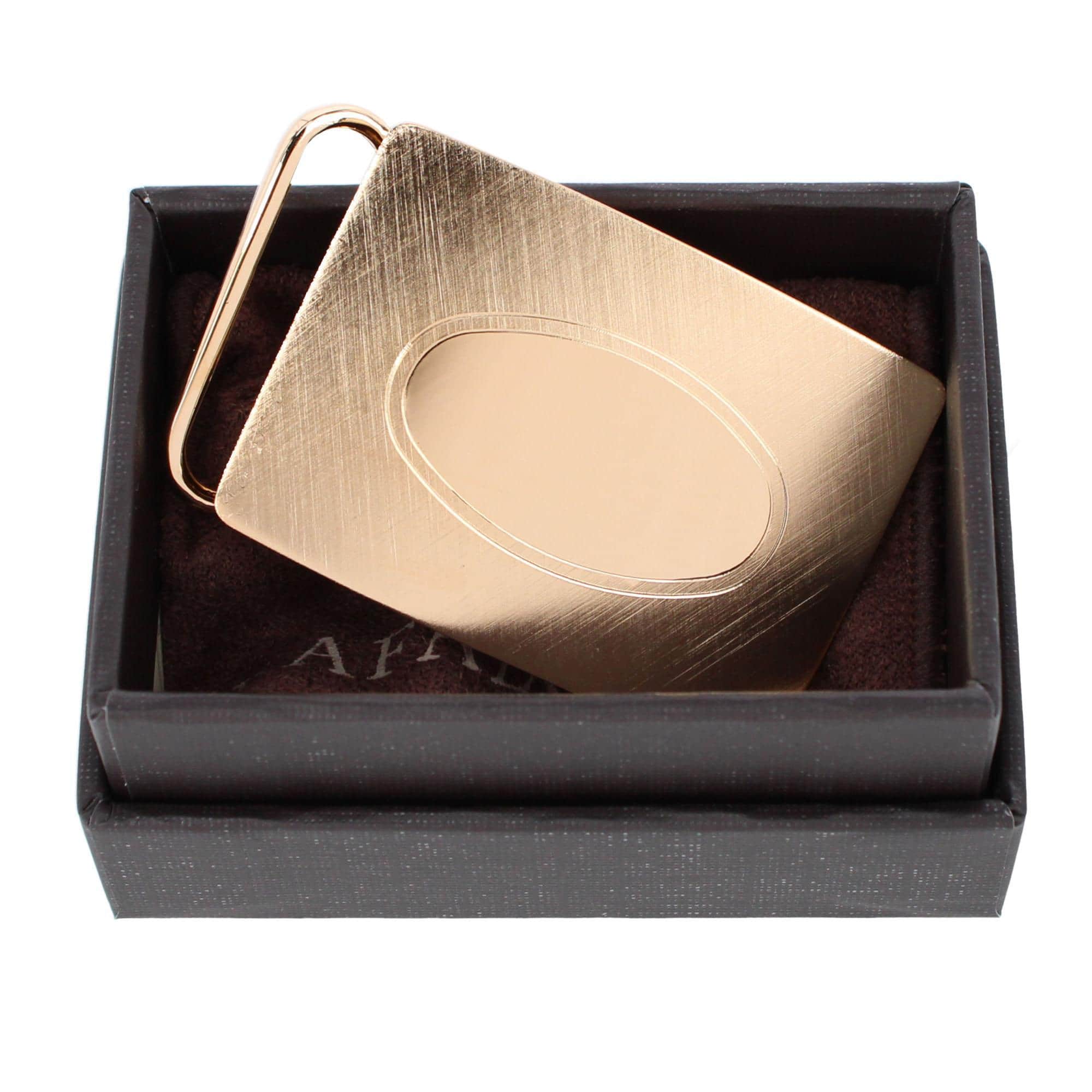 30mm Oval Signet Brass Based Compression Belt Buckle - Image 8