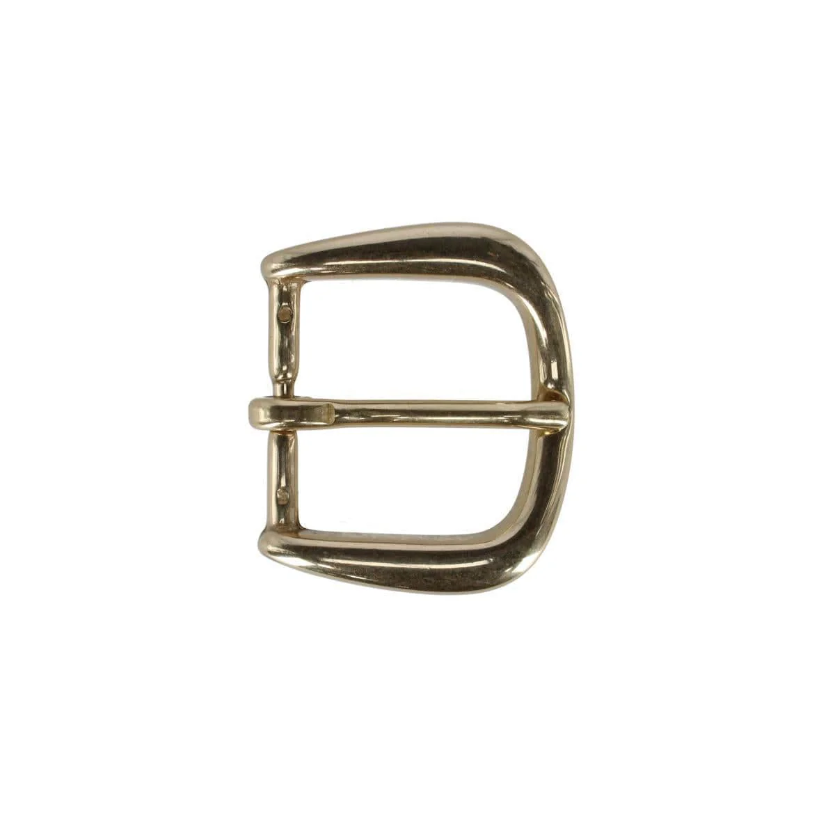 30mm Solid Brass Rounded Minimalist Harness Belt Buckle
