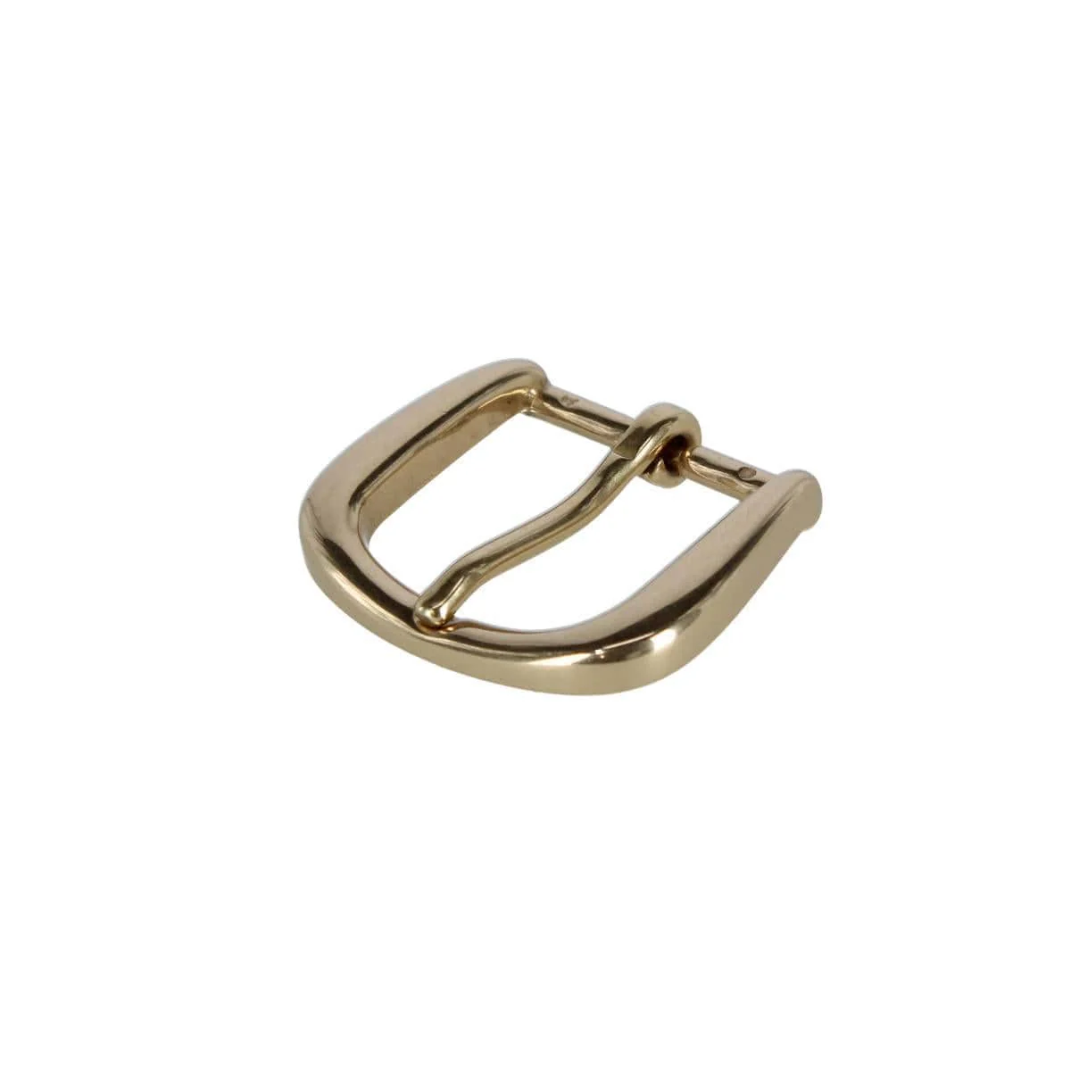 30mm Solid Brass Rounded Minimalist Harness Belt Buckle - Image 5