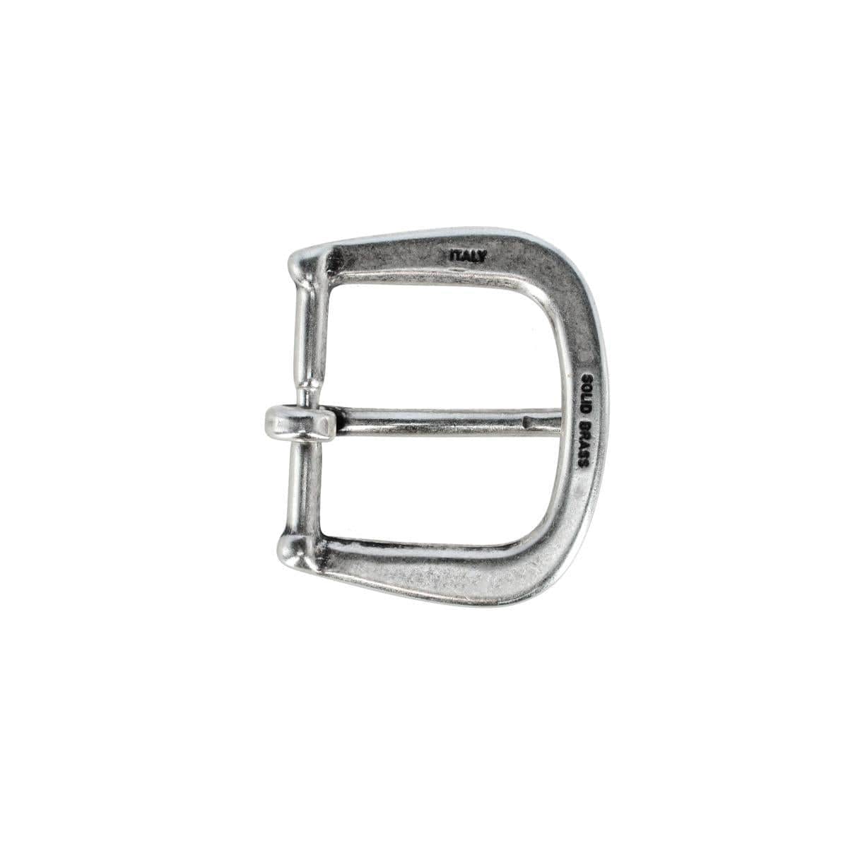 30mm Solid Brass Rounded Minimalist Harness Belt Buckle - Image 6