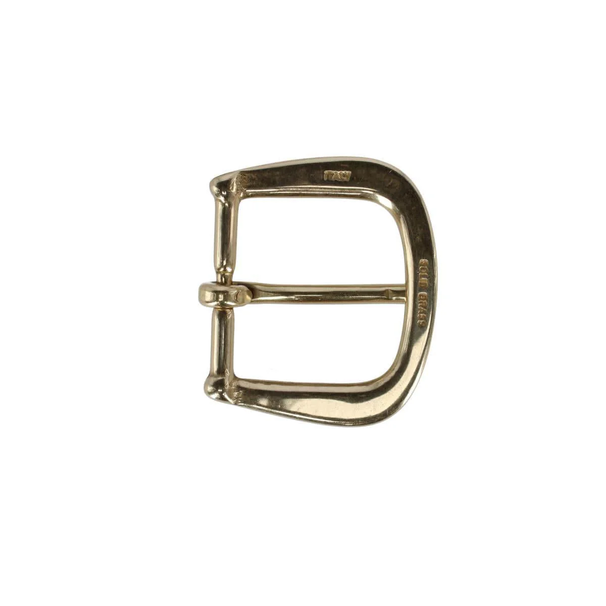 30mm Solid Brass Rounded Minimalist Harness Belt Buckle - Image 7