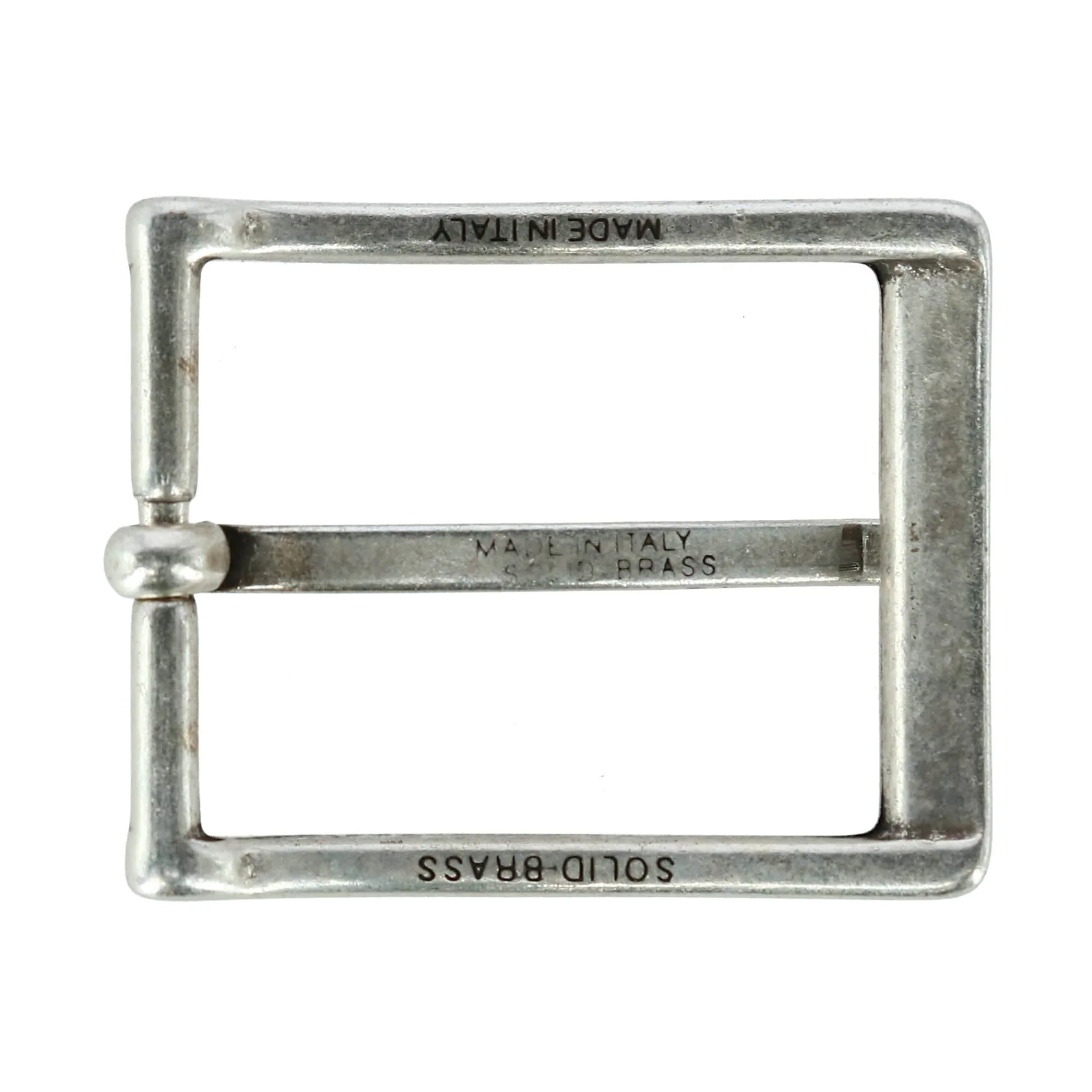 32mm Simply Stated Single Pronged Solid Brass Harness Belt Buckle - Image 3