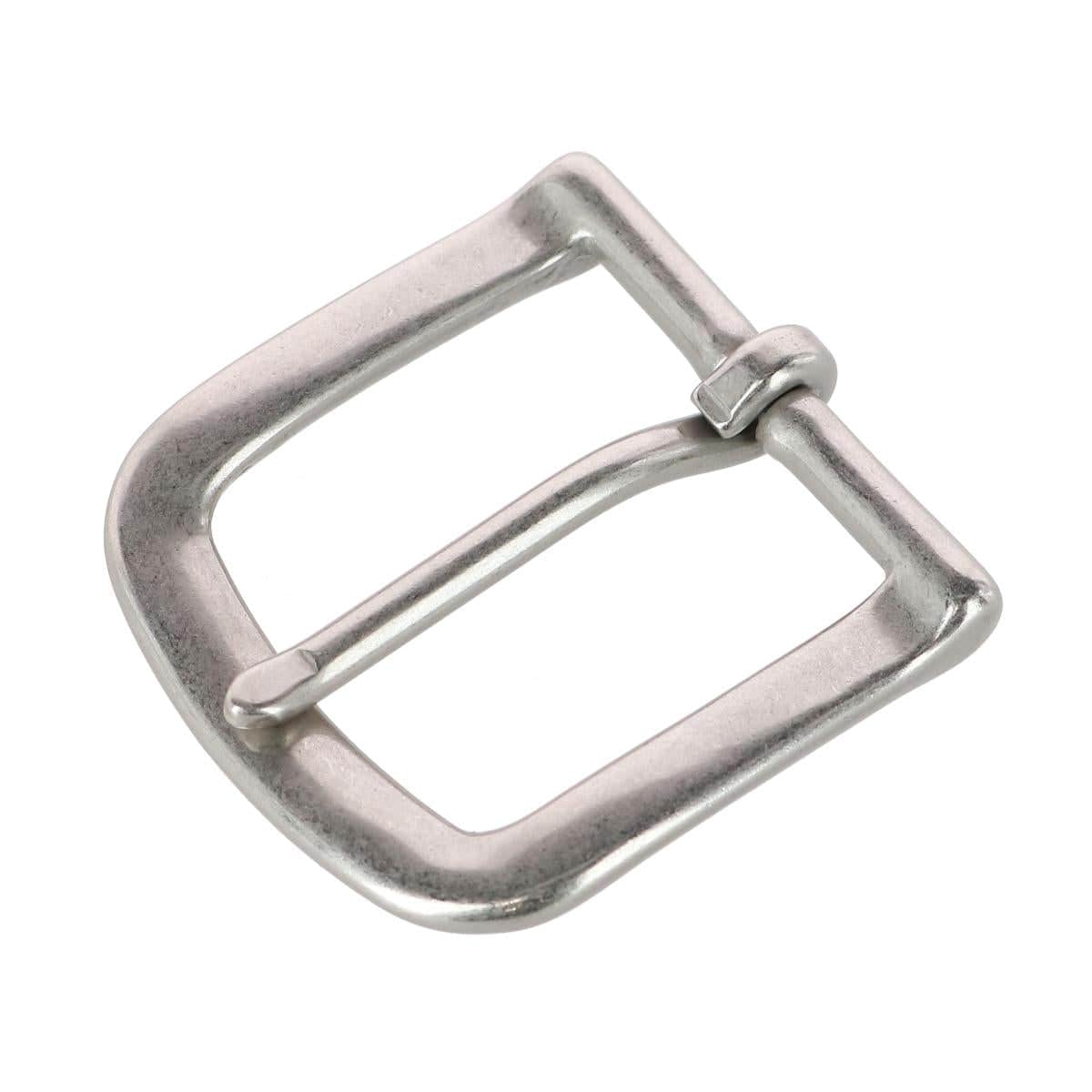 32mm Solid Brass Nickel Matte Single Prong Buckle - Image 4