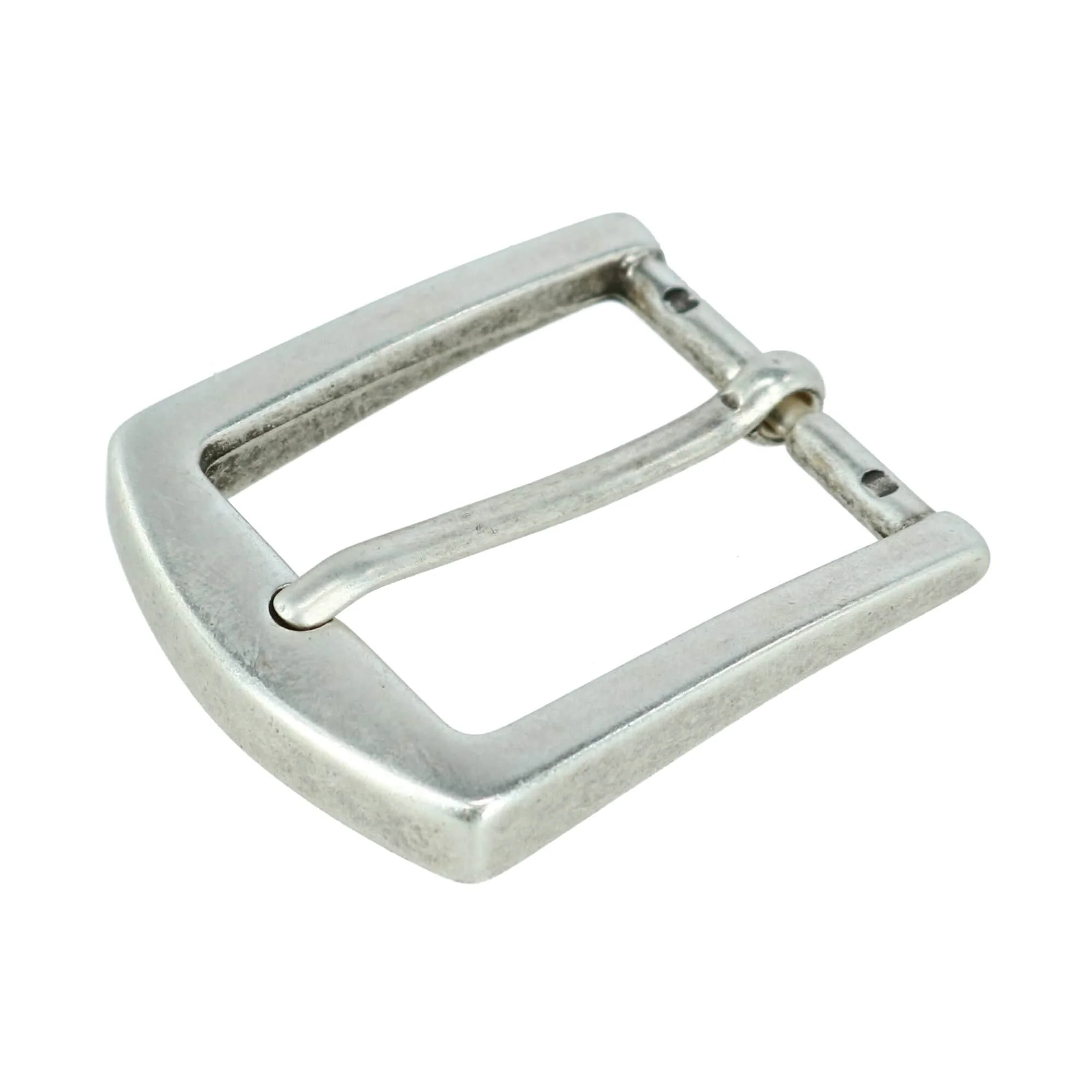 32mm Square Bubble Edge Solid Brass Harness Belt Buckle - Image 4