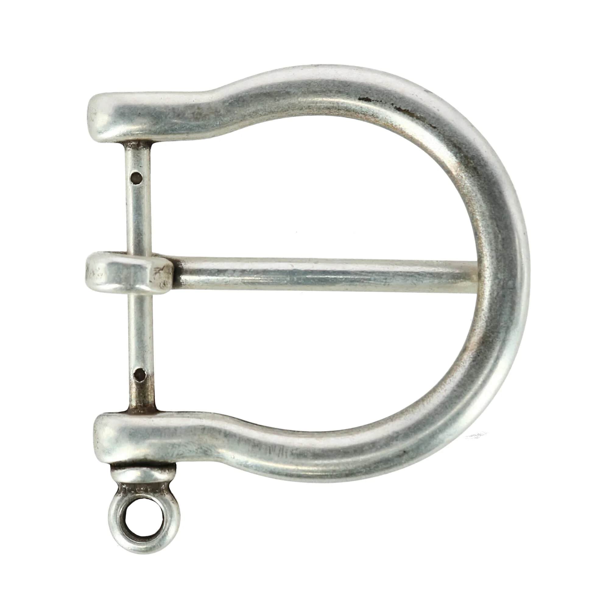 35mm Distinguished Rounded Solid Brass Harness Belt Buckle - Image 3