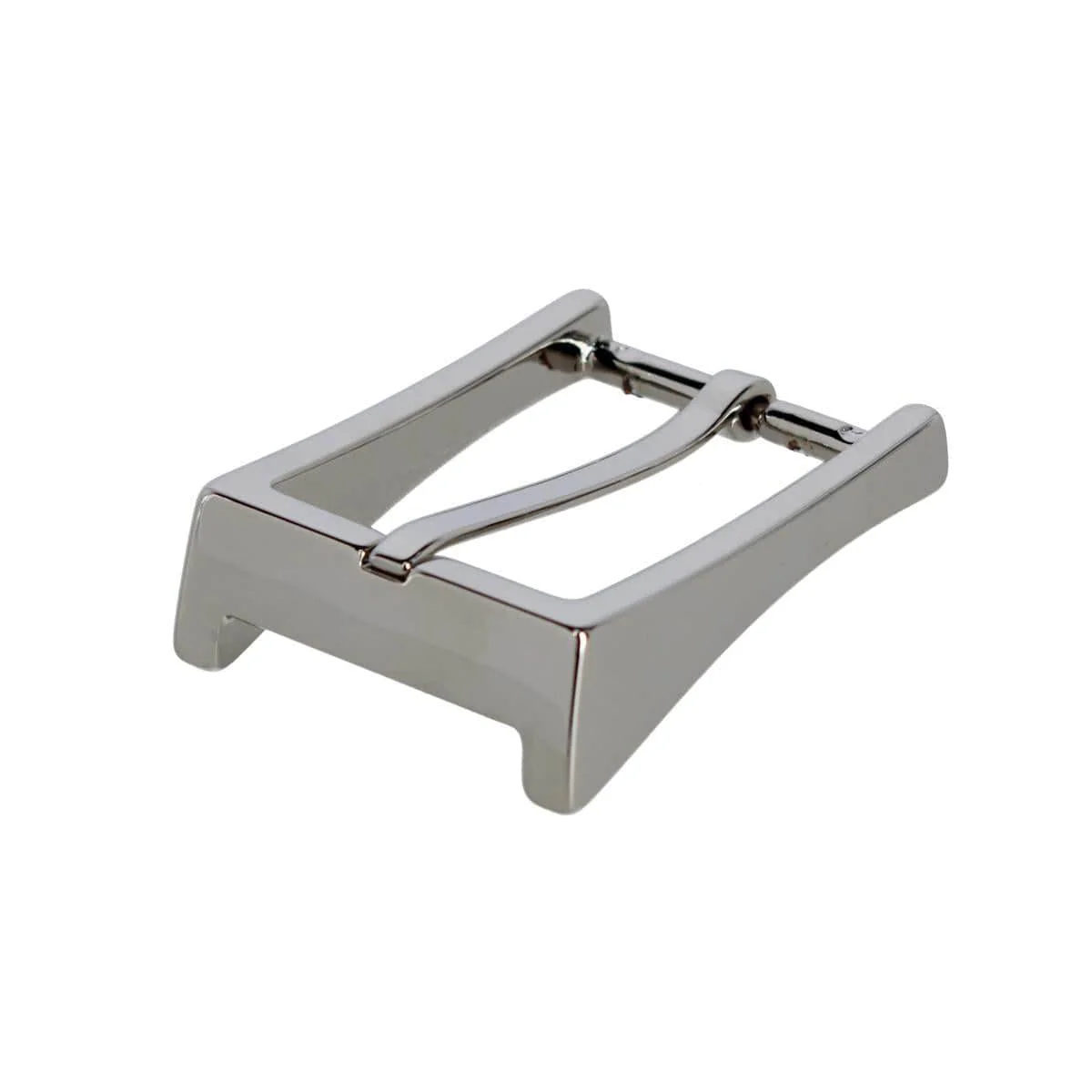 35mm Italian Classic Rectangular Sold Brass Harness Belt Buckle - Image 3
