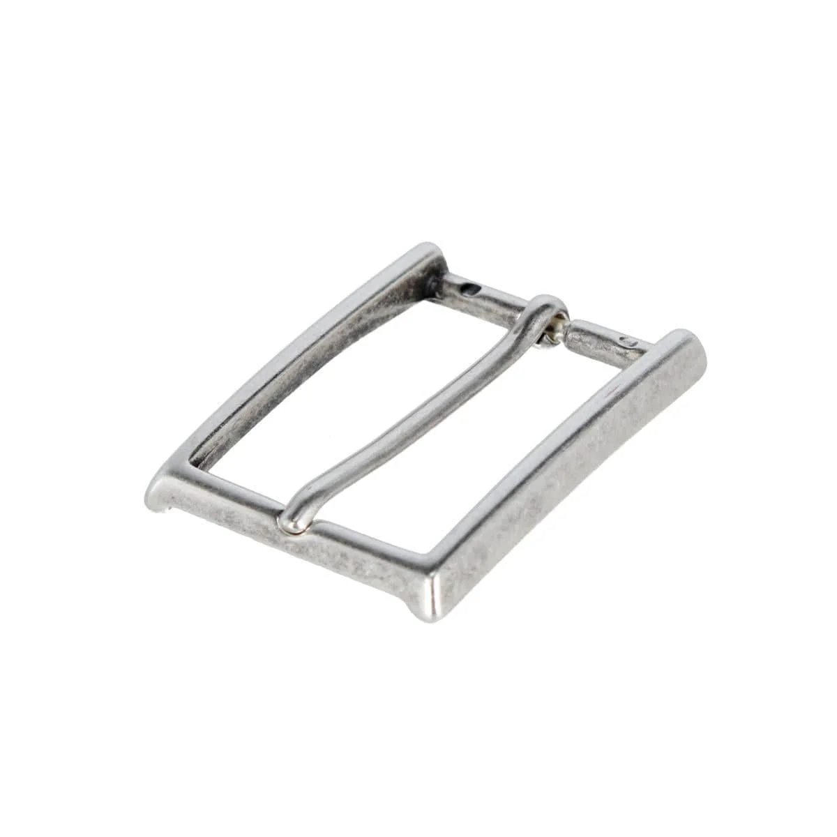 35mm Italian Simply Classic Rectangular Solid Brass Harness Belt Buckle - Image 4