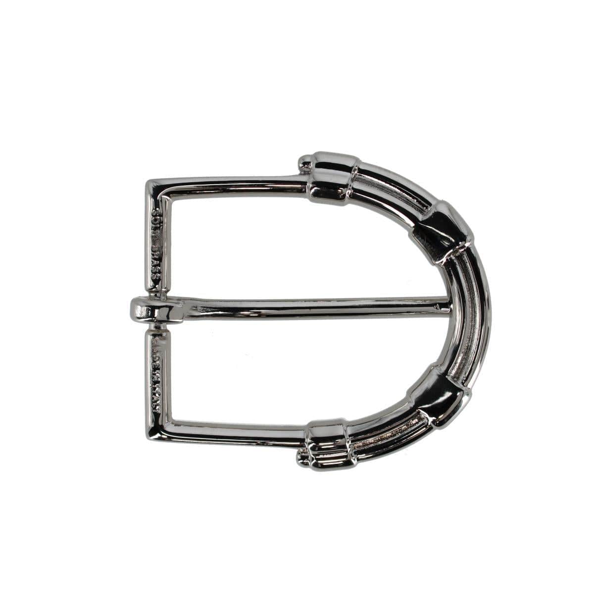 35mm Italian Solid Brass Mini-Horseshoe Harness Belt Buckle - Image 3