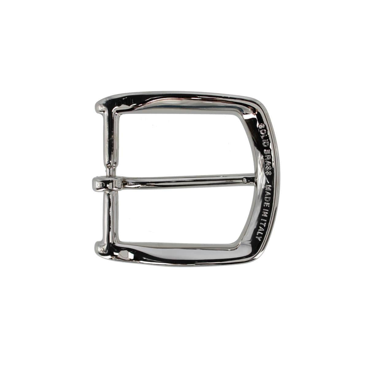 35mm Italian Solid Brass Rounded Edged Harness Belt Buckle - Image 6