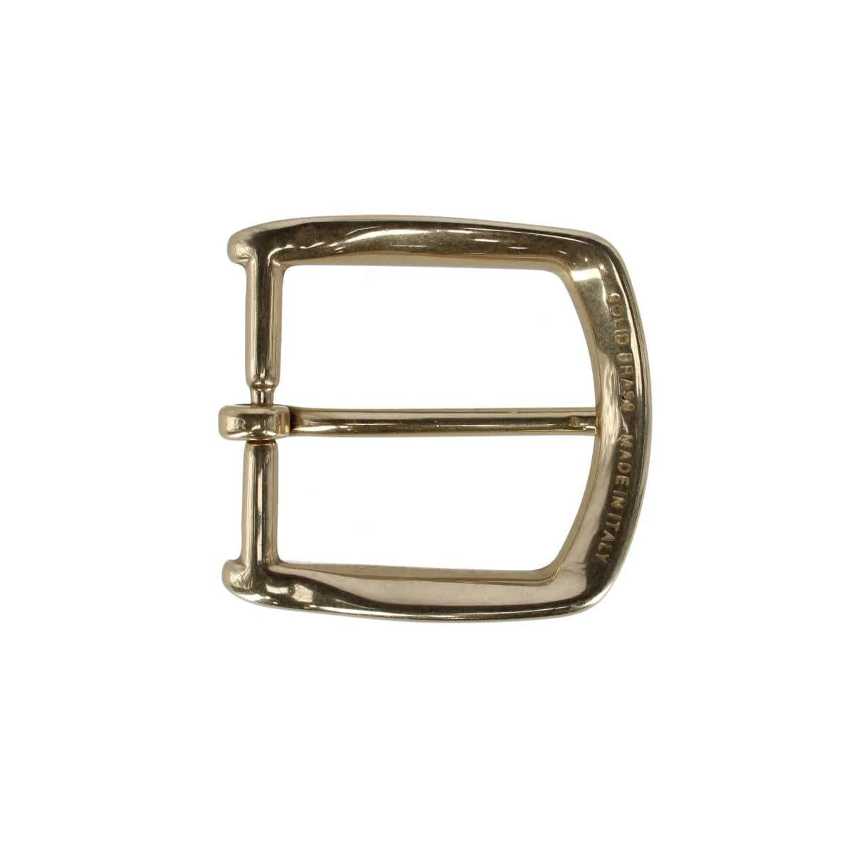 35mm Italian Solid Brass Rounded Edged Harness Belt Buckle - Image 7