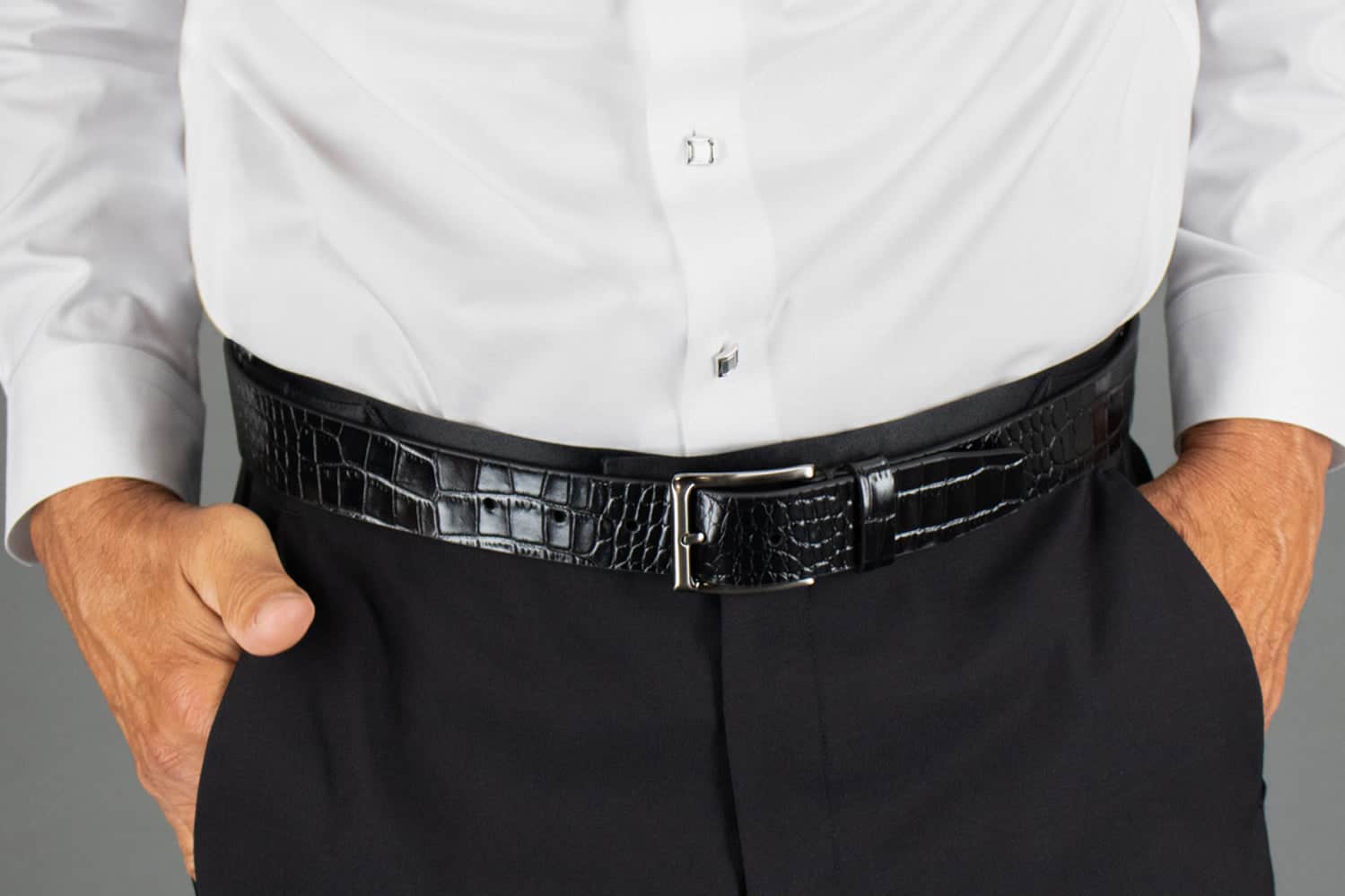 Matisse 35mm Mock Croc Leather Belt - Image 6