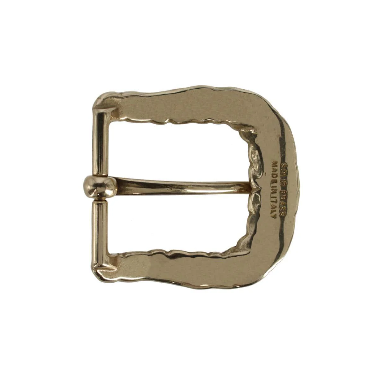 35mm Opulent Scaled Italian Solid Brass Harness Belt Buckle - Image 4