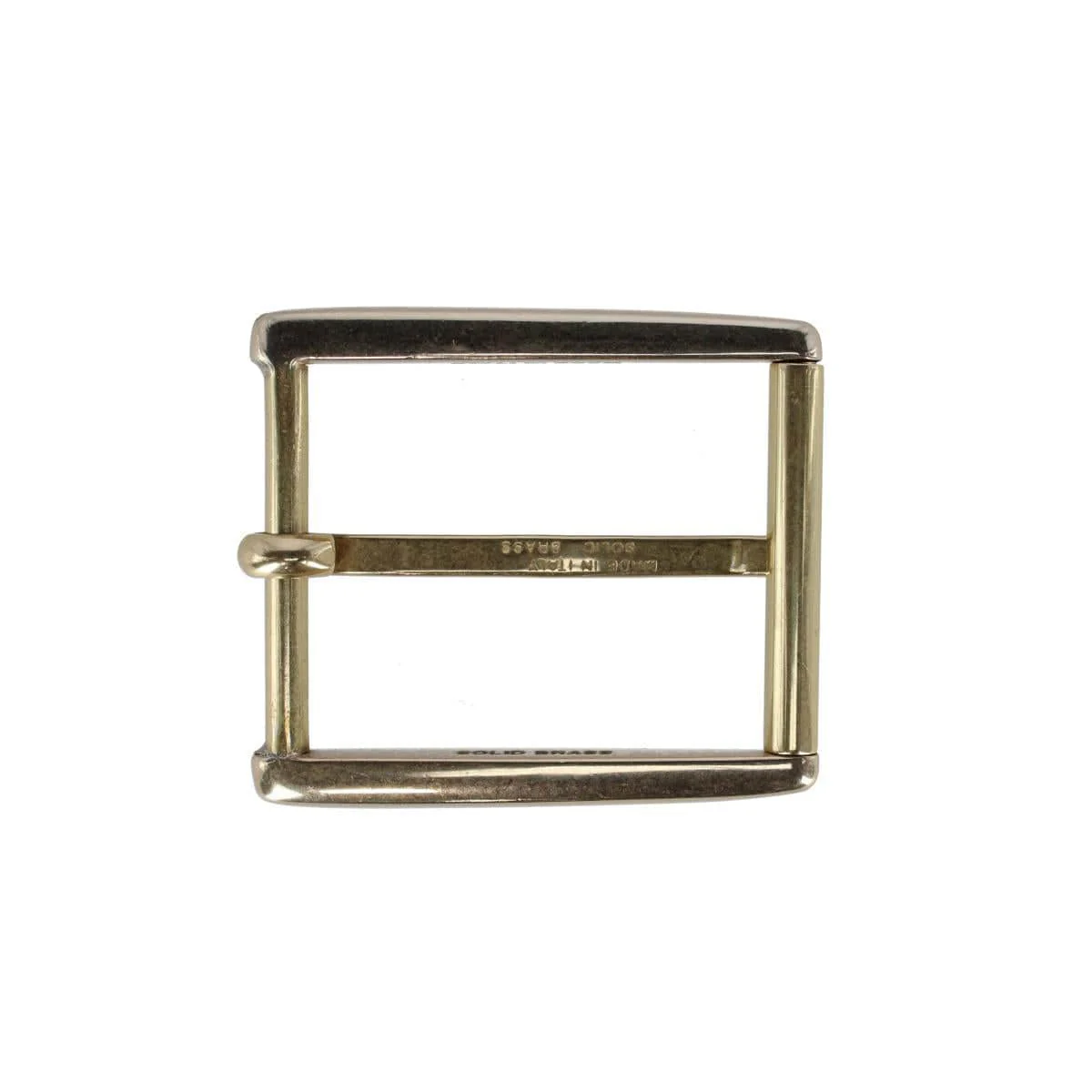 35mm Rectangular Classic Solid Brass Roller Harness Belt Buckle - Image 7
