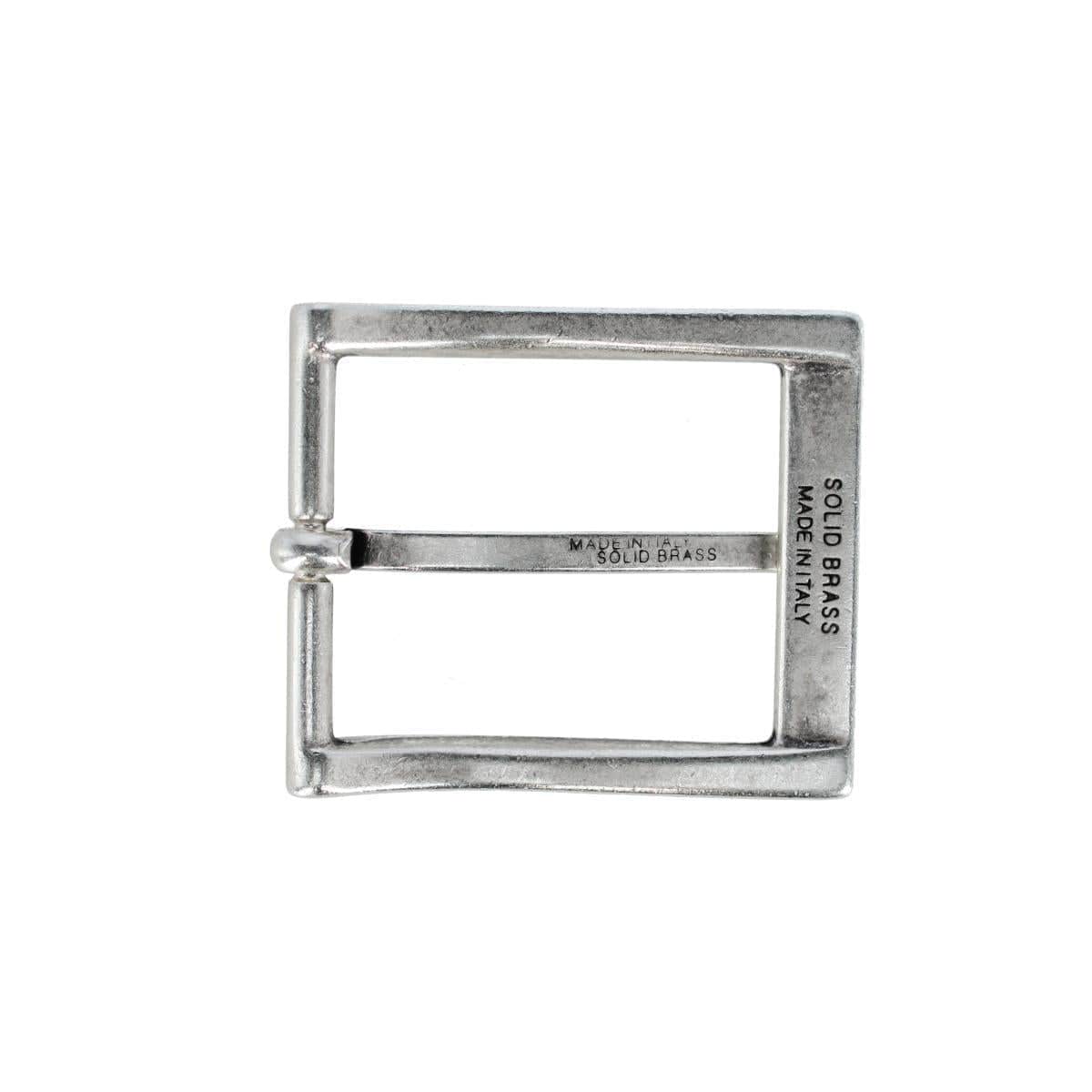 35mm Solid Brass Italian Classic Arched Rectangular Harness Belt Buckle - Image 4