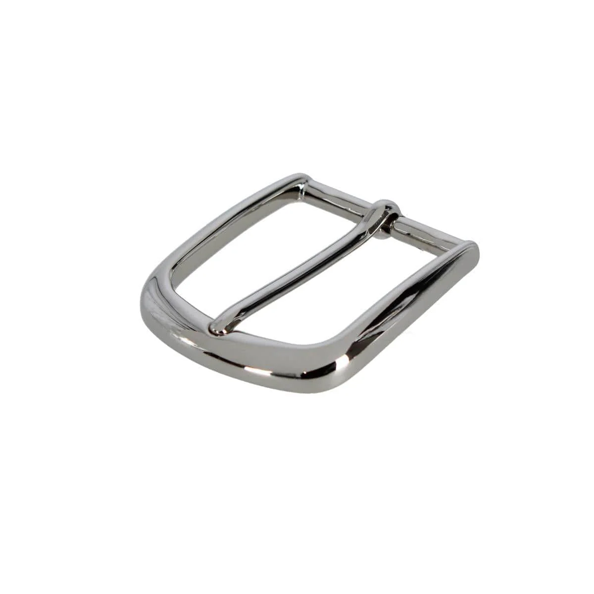 35mm Solid Brass Italian Classic Rounded Harness Belt Buckle - Image 4