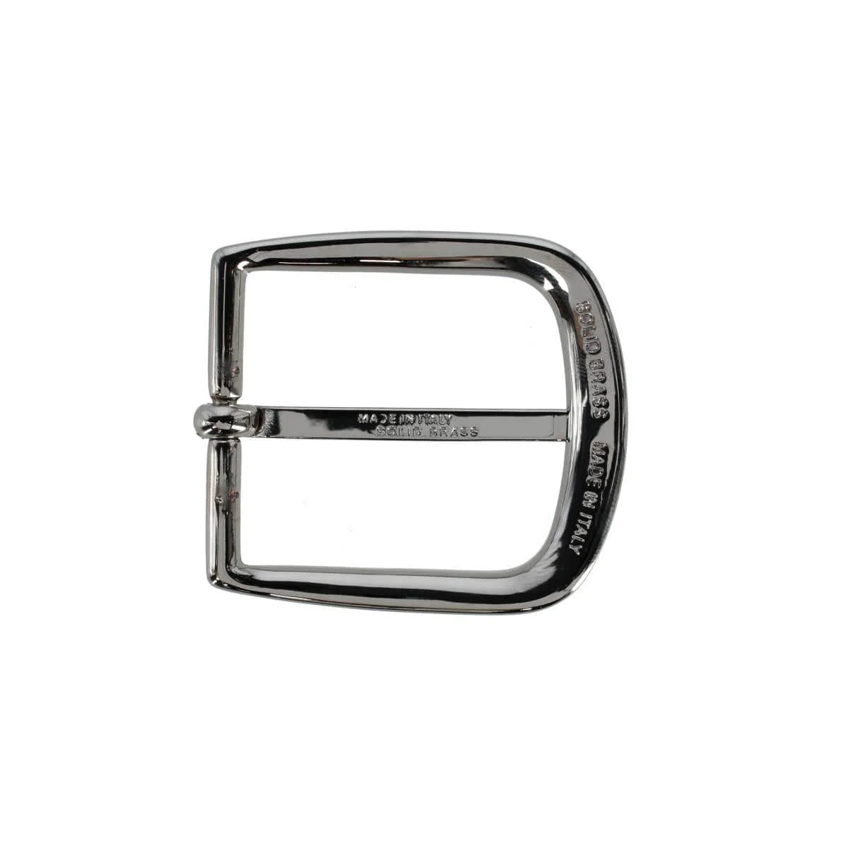 35mm Solid Brass Italian Classic Rounded Harness Belt Buckle - Image 6