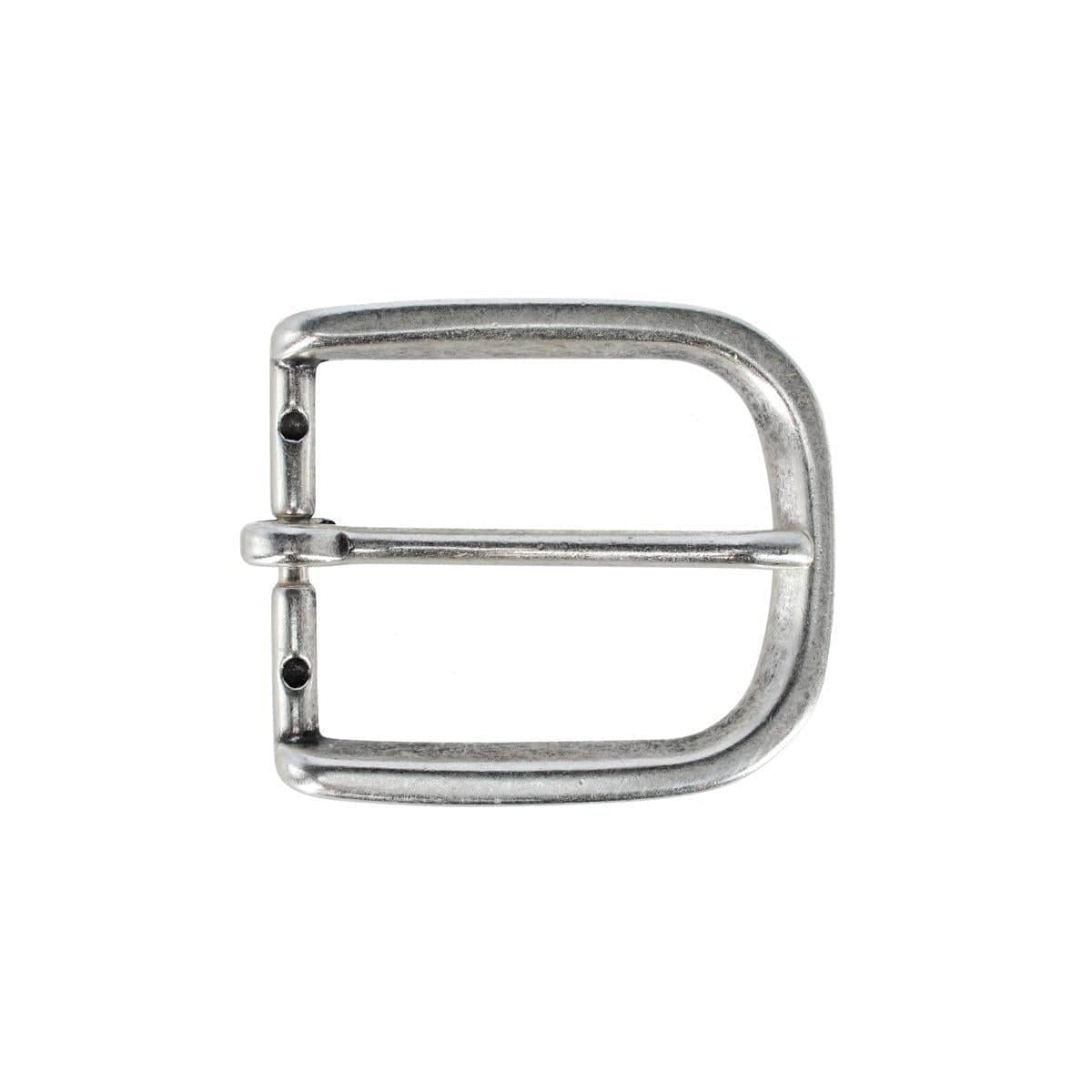 35mm Solid Brass Italian Rounded Edged Harness Belt Buckle - Image 2