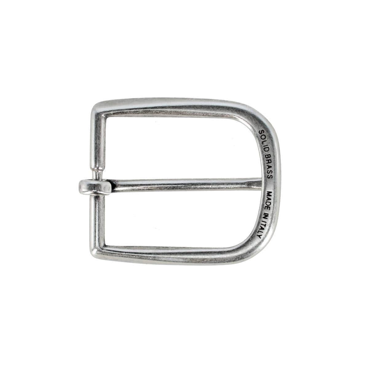 35mm Solid Brass Italian Rounded Edged Harness Belt Buckle - Image 6