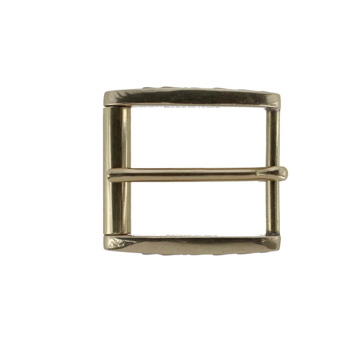 35mm Solid Brass Side Detailed Roller Harness Belt Buckle - Image 3