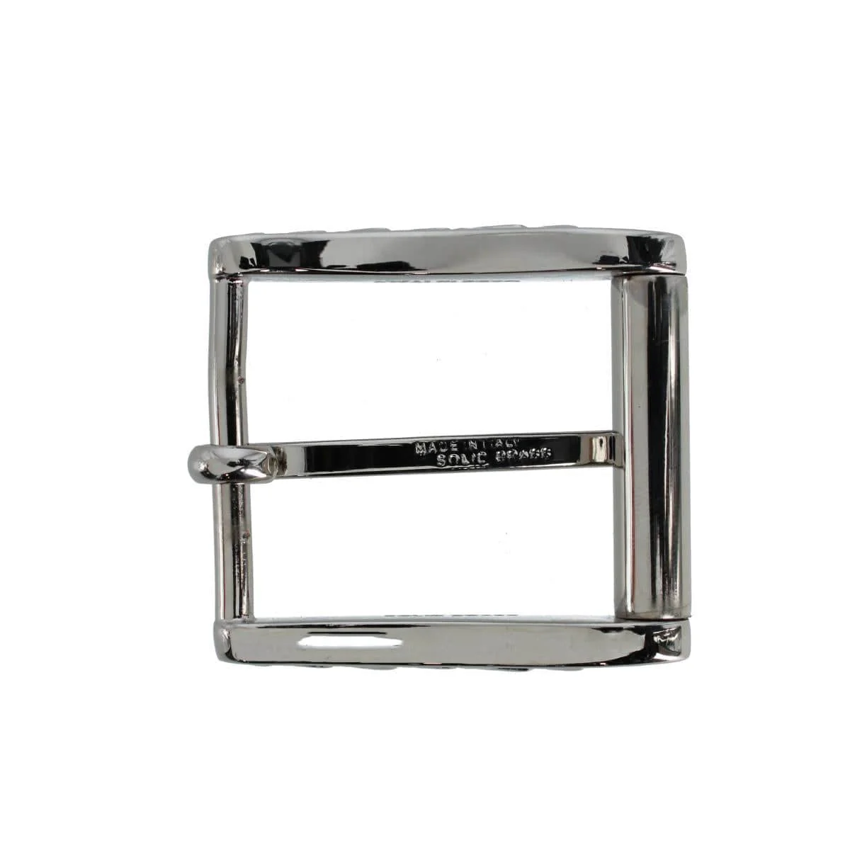 35mm Solid Brass Side Detailed Roller Harness Belt Buckle - Image 6