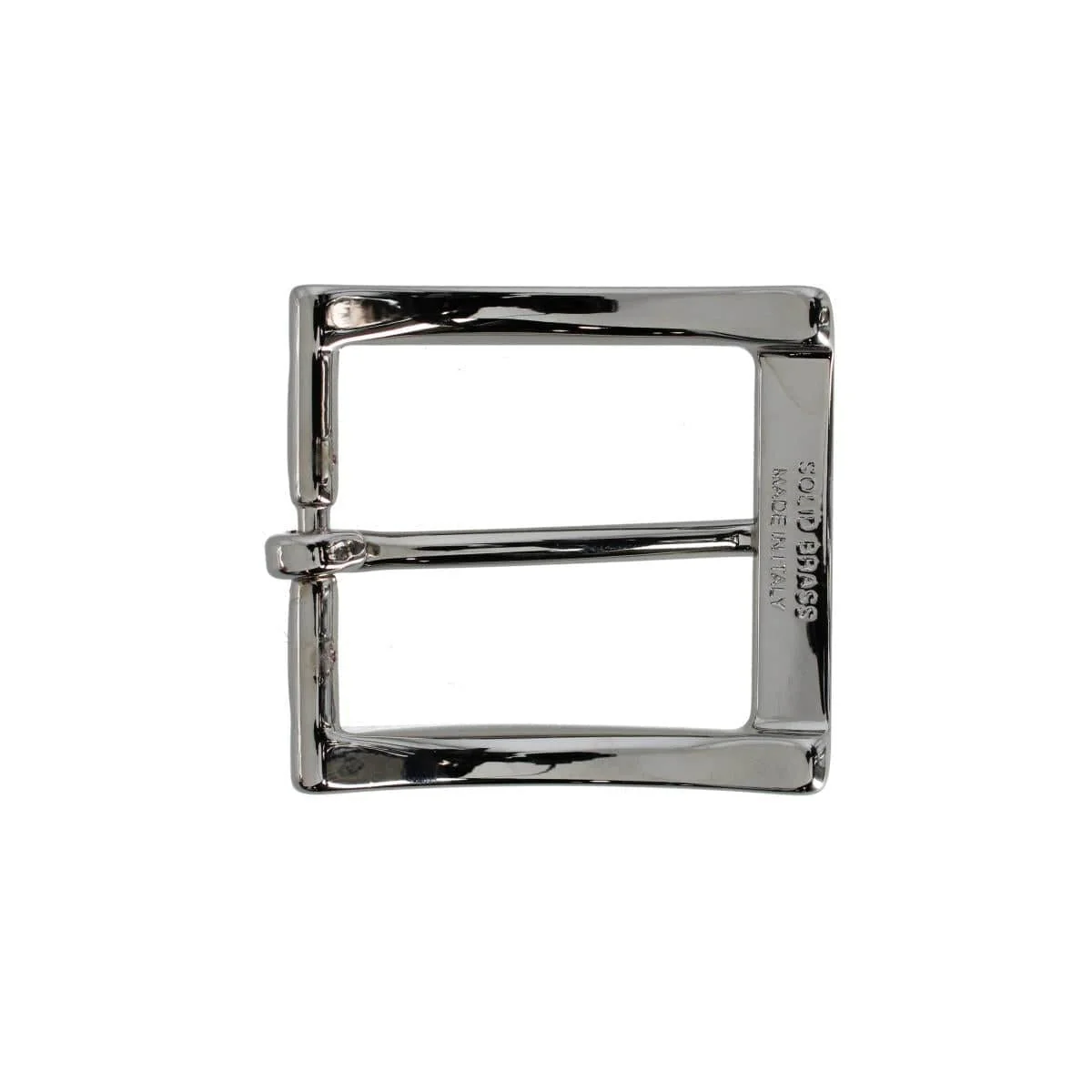 35mm Solid Brass Vaulted Italian Square Harness and Belt Buckle - Image 4