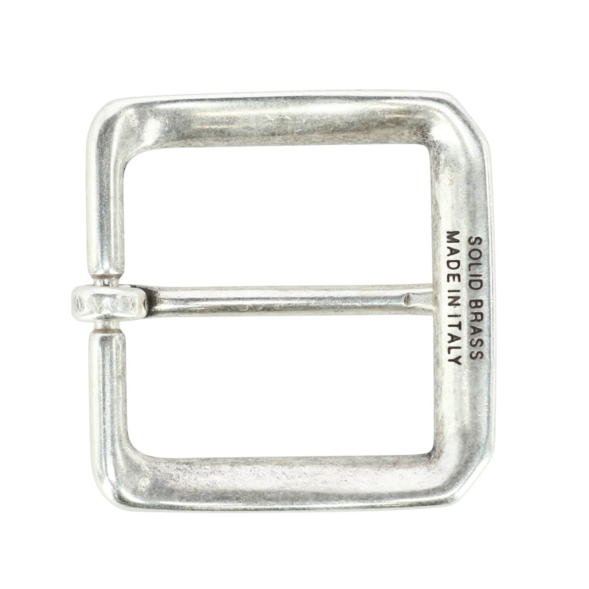 35mm Square Solid Brass Harness Belt Buckle - Image 3