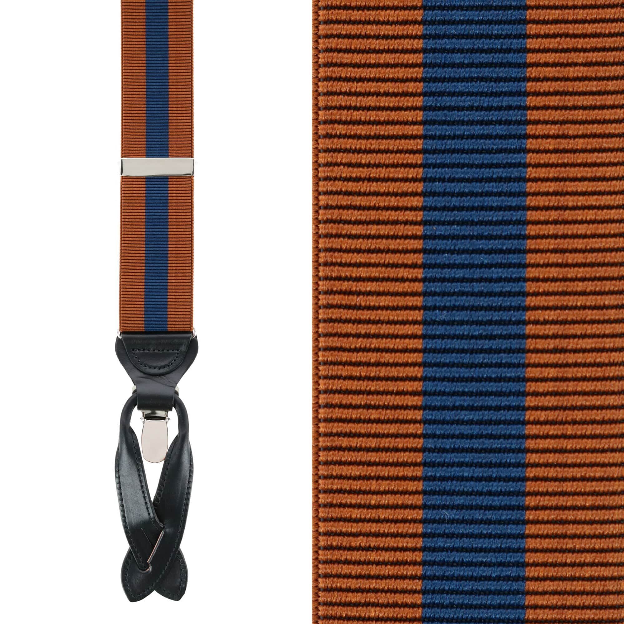 Big & Tall Oliver Stripe Convertible Braces - Image 3
