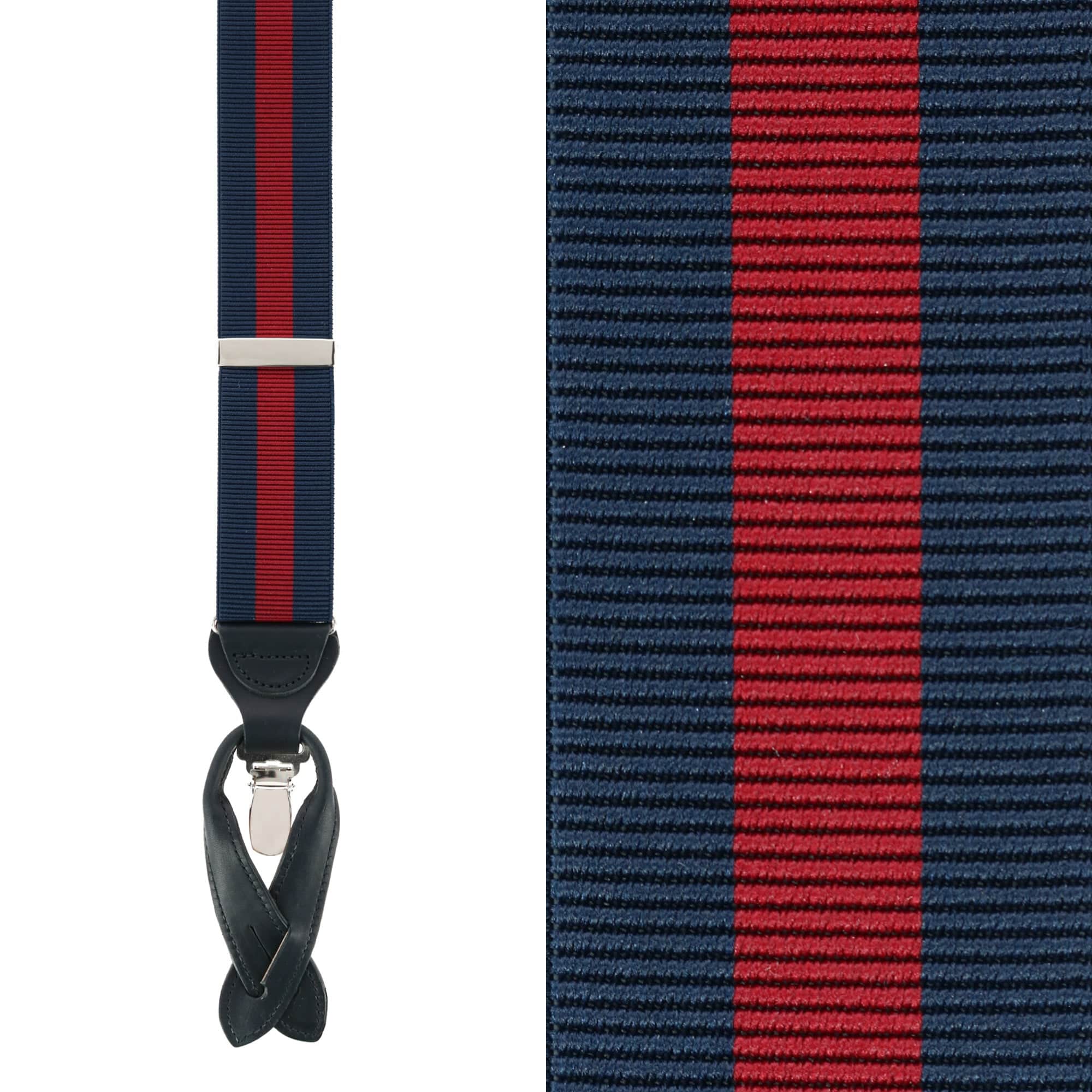Big & Tall Oliver Stripe Convertible Braces - Image 4