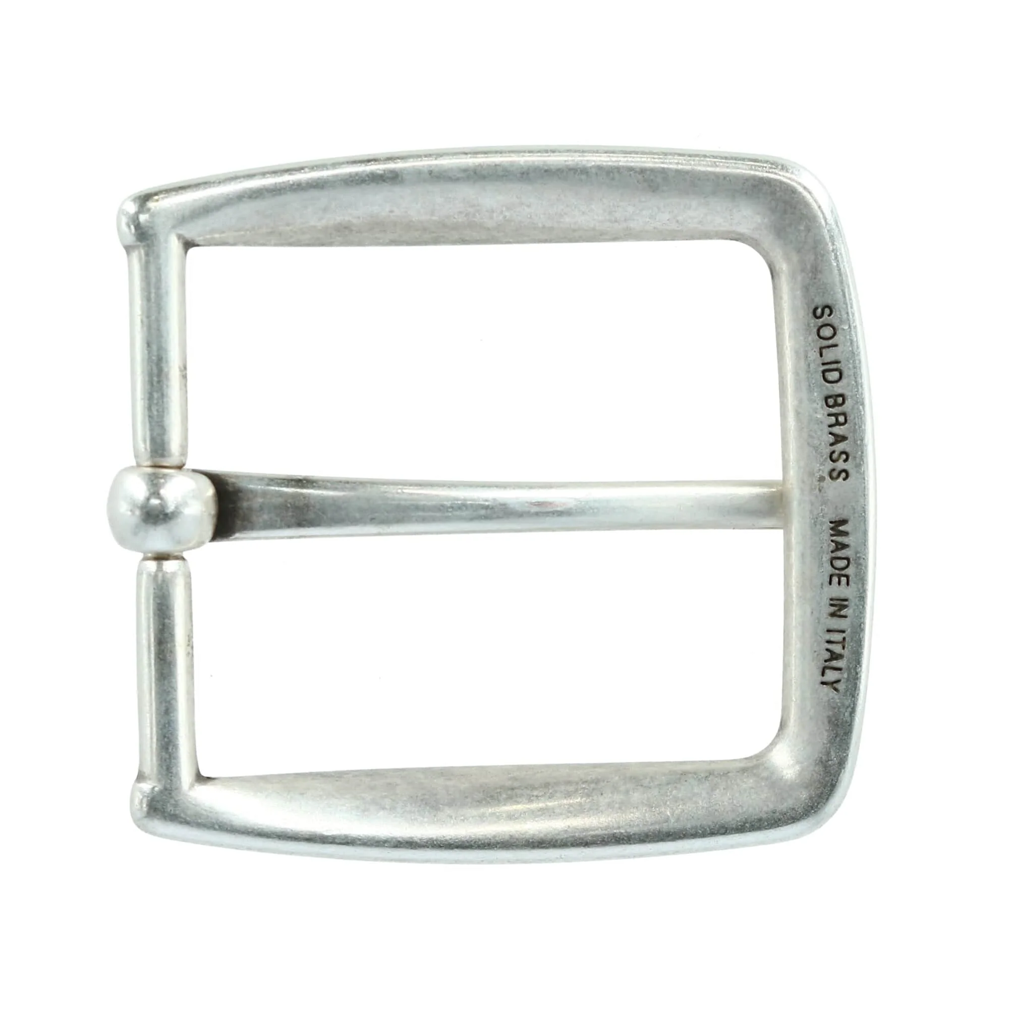 40mm Classy Single Pronged Solid Brass Harness Belt Buckle - Image 3