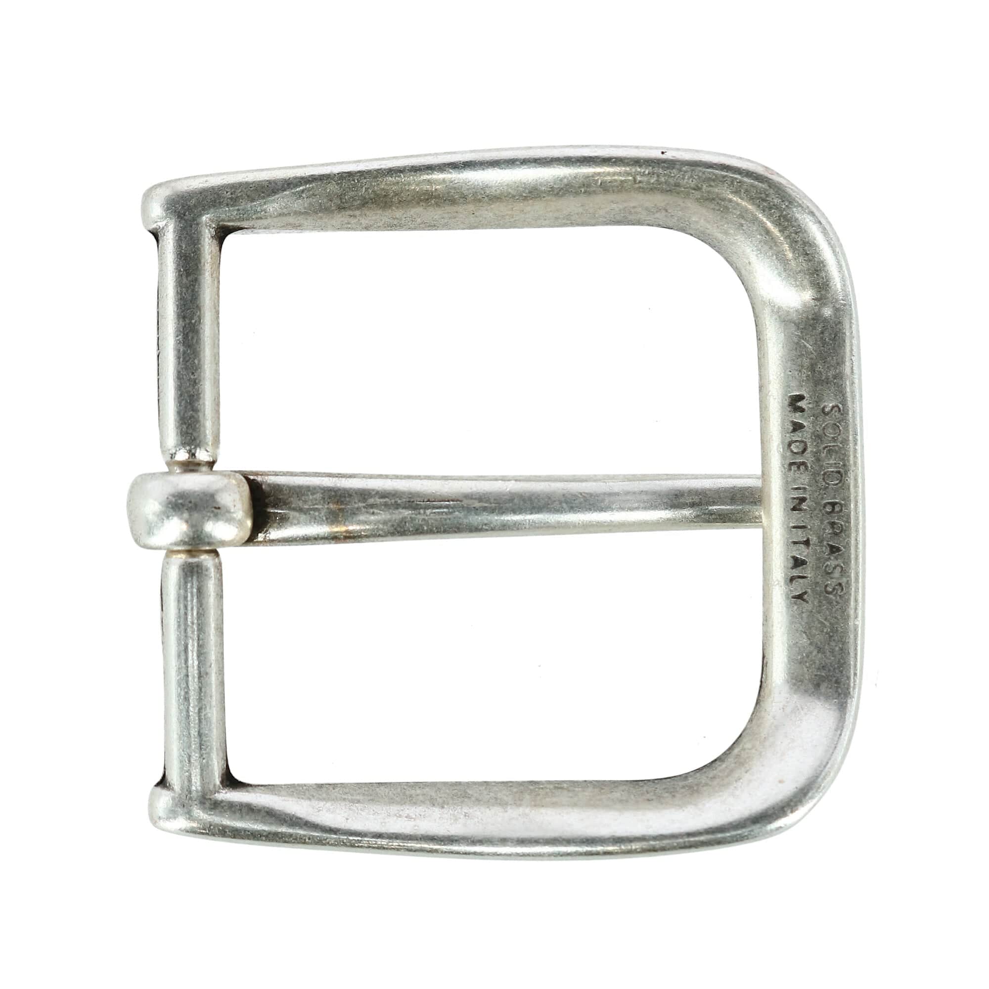 40mm Square Rounded Edge Solid Brass Harness Belt Buckle - Image 3