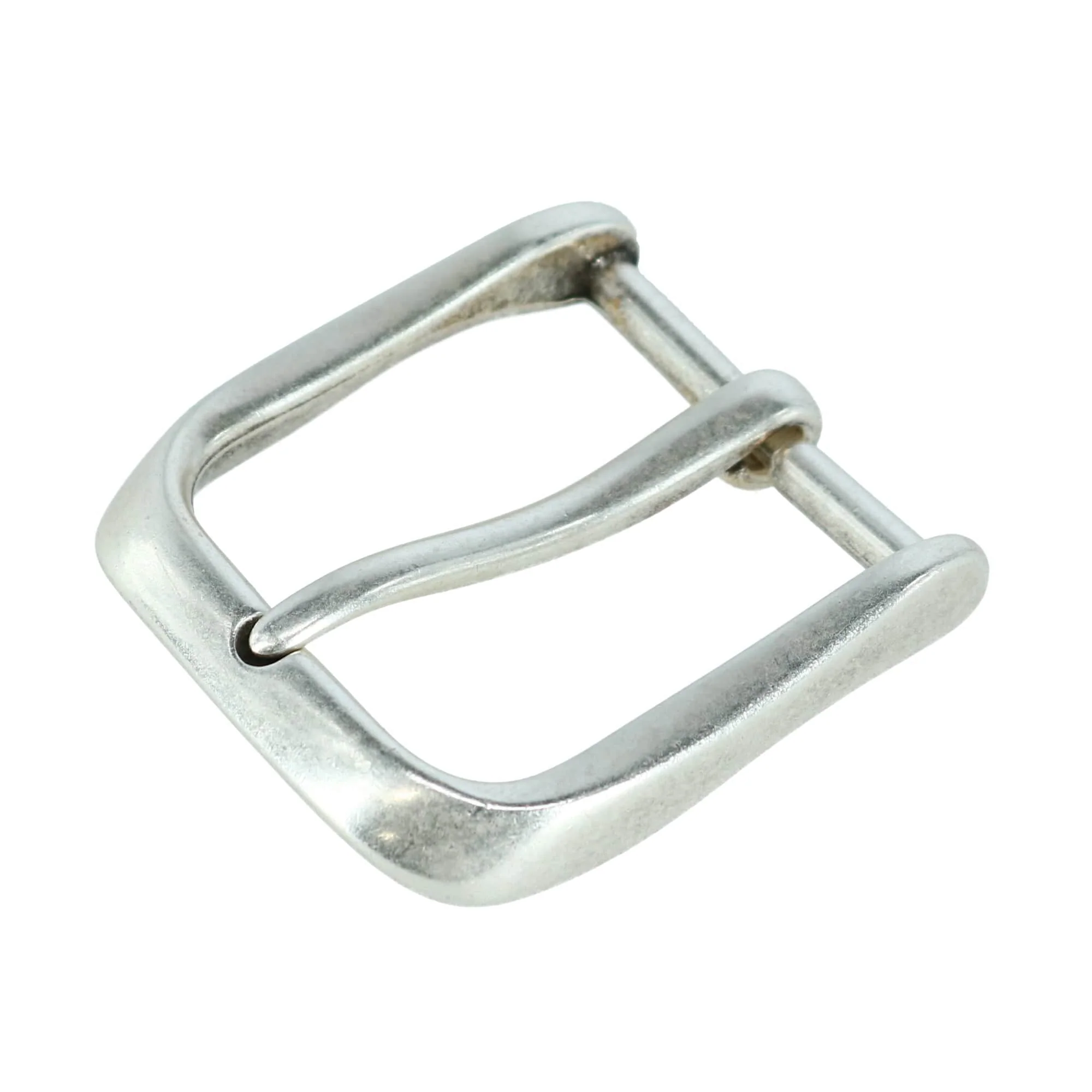 40mm Square Rounded Edge Solid Brass Harness Belt Buckle - Image 4