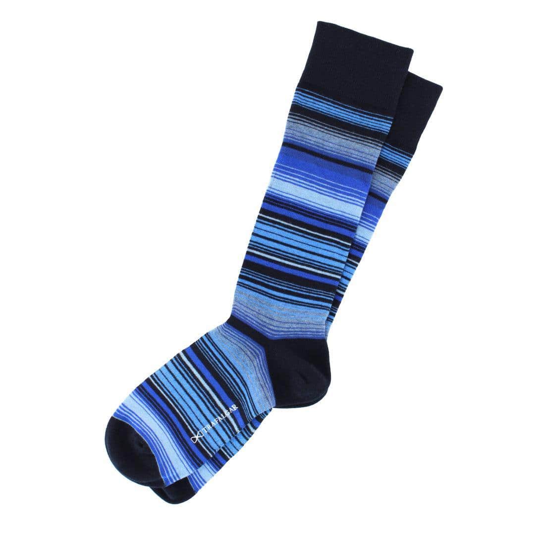 Aciano Micro Mulit-Stripe Mid-Calf Dress Socks (1 Pair) - Image 3