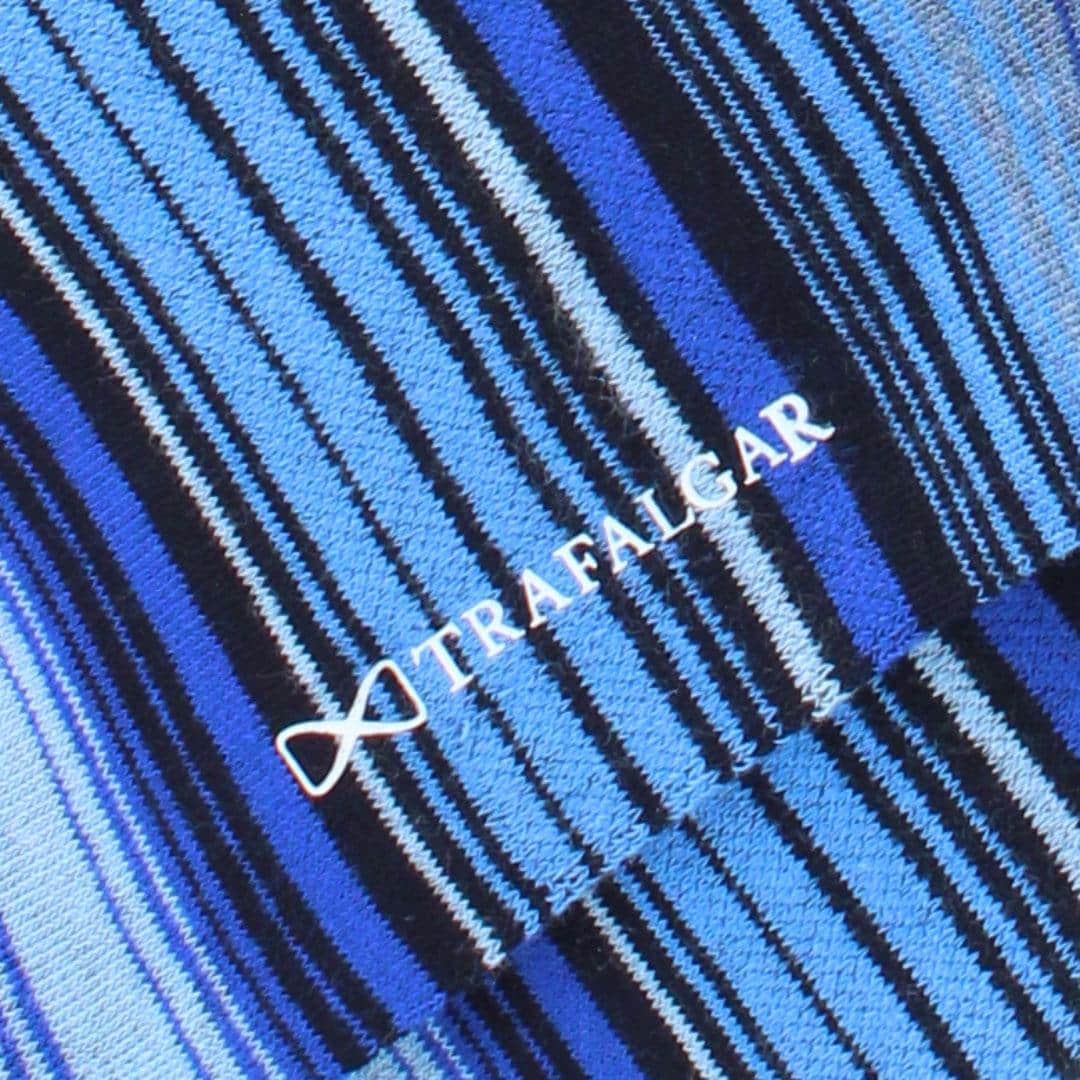 Aciano Micro Mulit-Stripe Mid-Calf Dress Socks (1 Pair) - Image 4