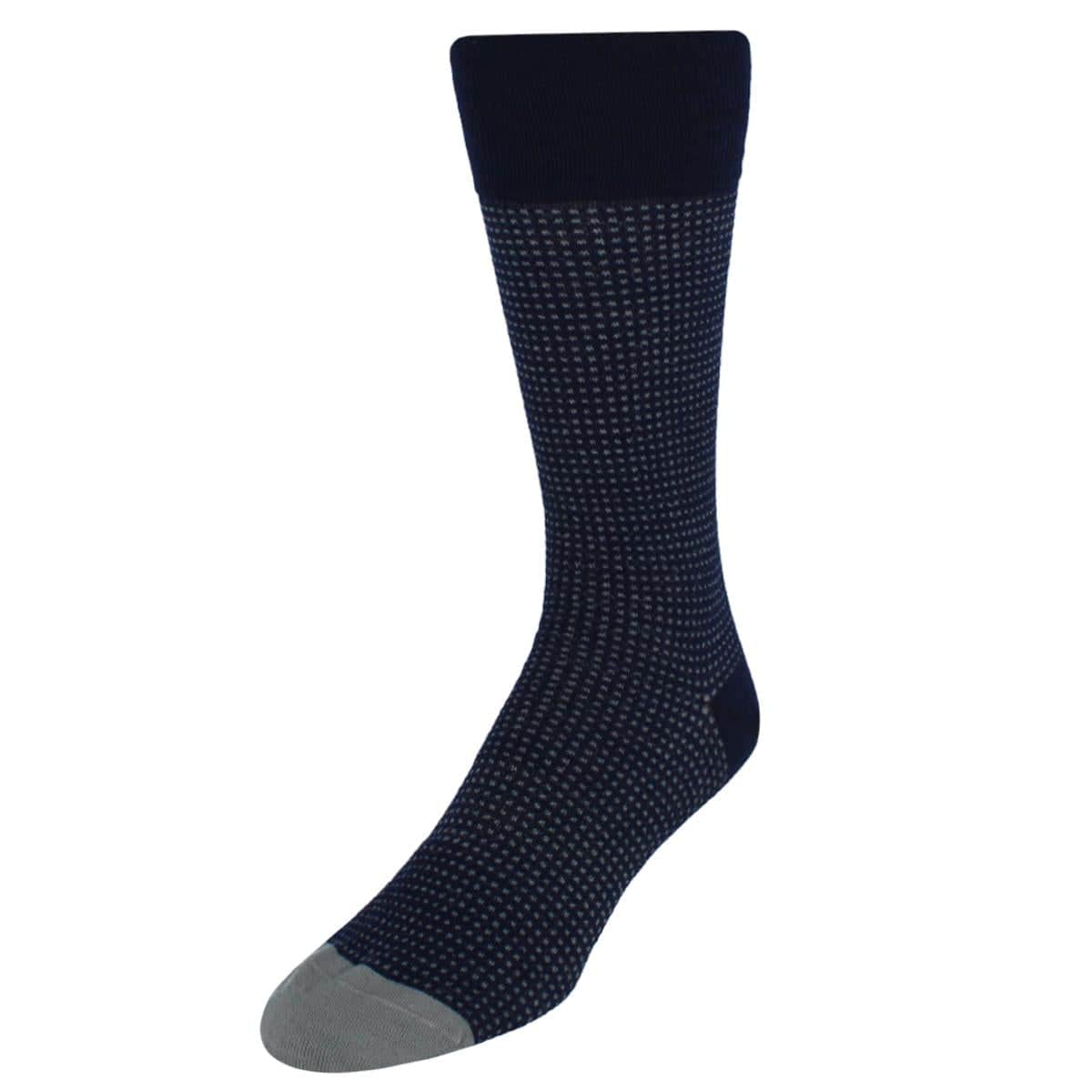 Alderic Birdseye Patterned Mid-Calf Merino Wool Socks (1 Pair) - Image 4