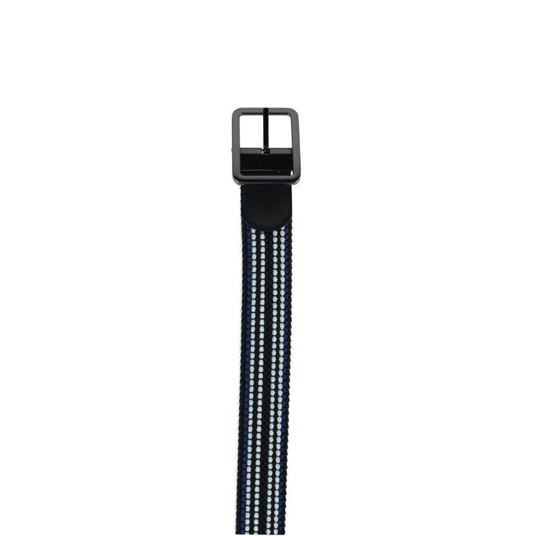 Alejandro Black Stripes and White Reversible Braided 35MM Casual Golf Belt - Image 3