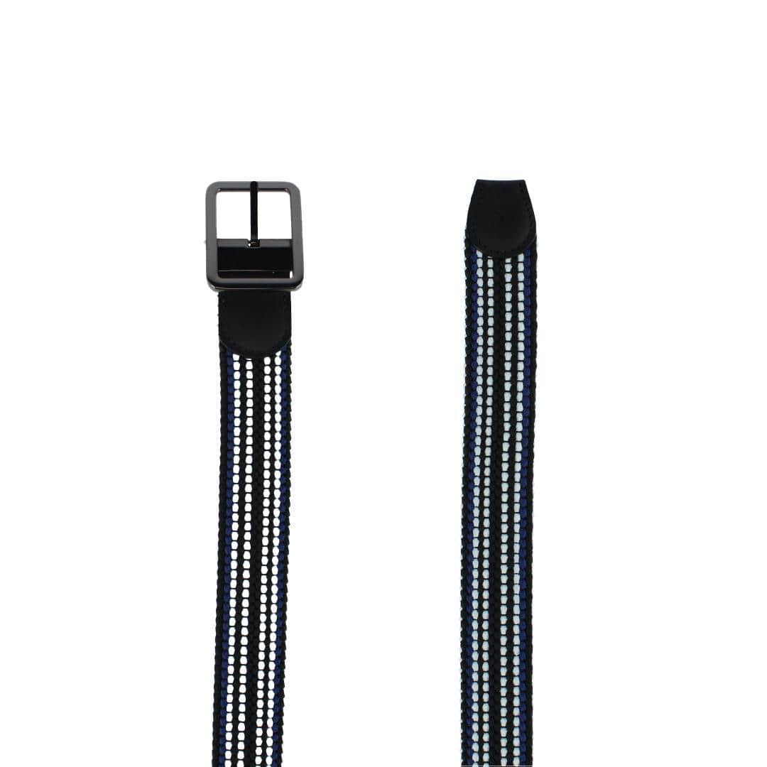 Alejandro Black Stripes and White Reversible Braided 35MM Casual Golf Belt - Image 4