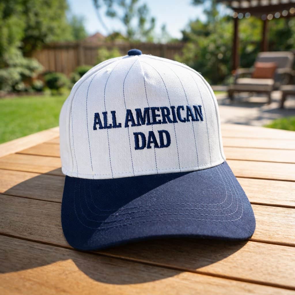 All American Dad Pinstripe Baseball Hat - Image 14