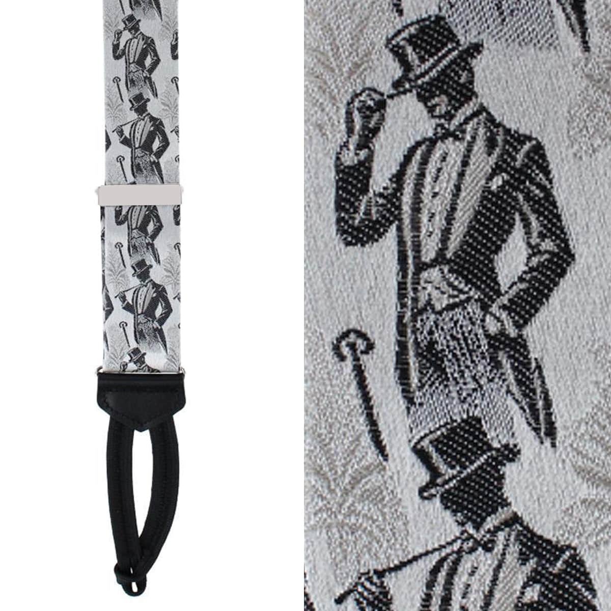 Ambrose Dapper Night Silk Formal End Braces - Image 2