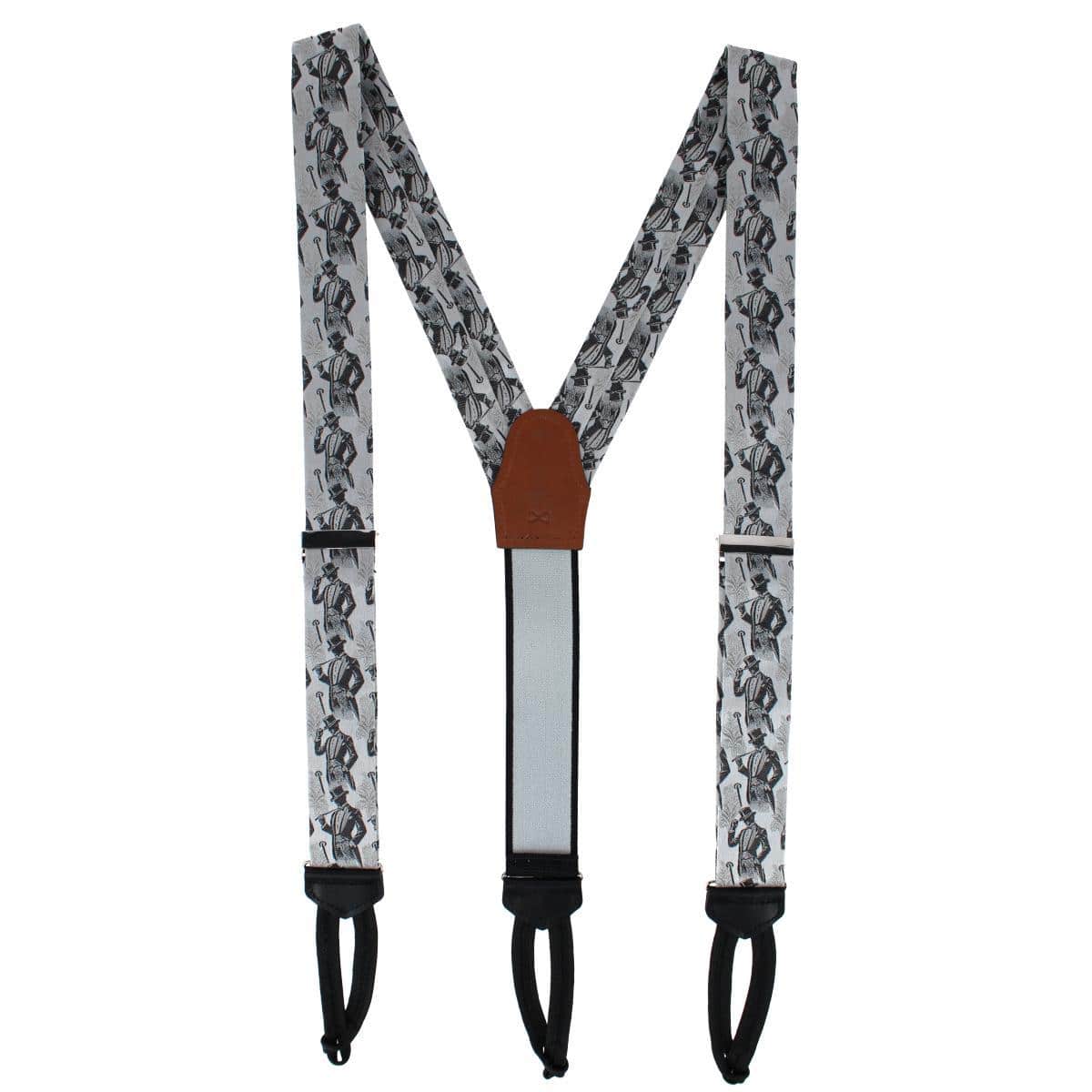 Ambrose Dapper Night Silk Formal End Braces - Image 3