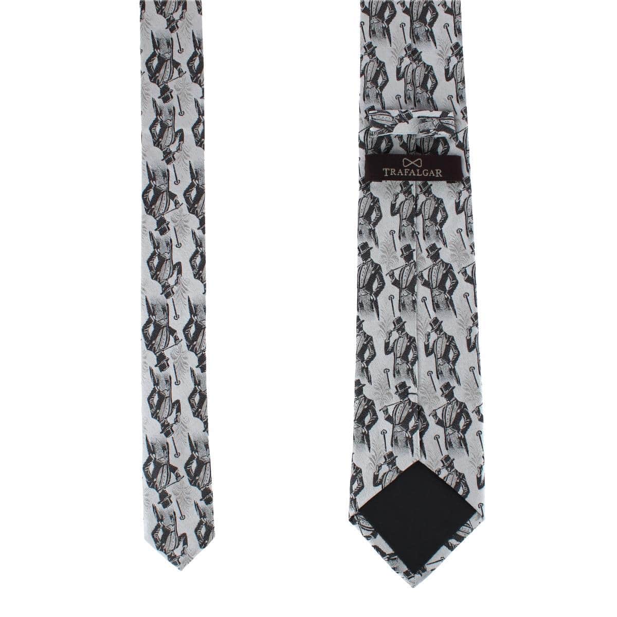 Ambrose Dapper Night Silk Novely Necktie - Image 4