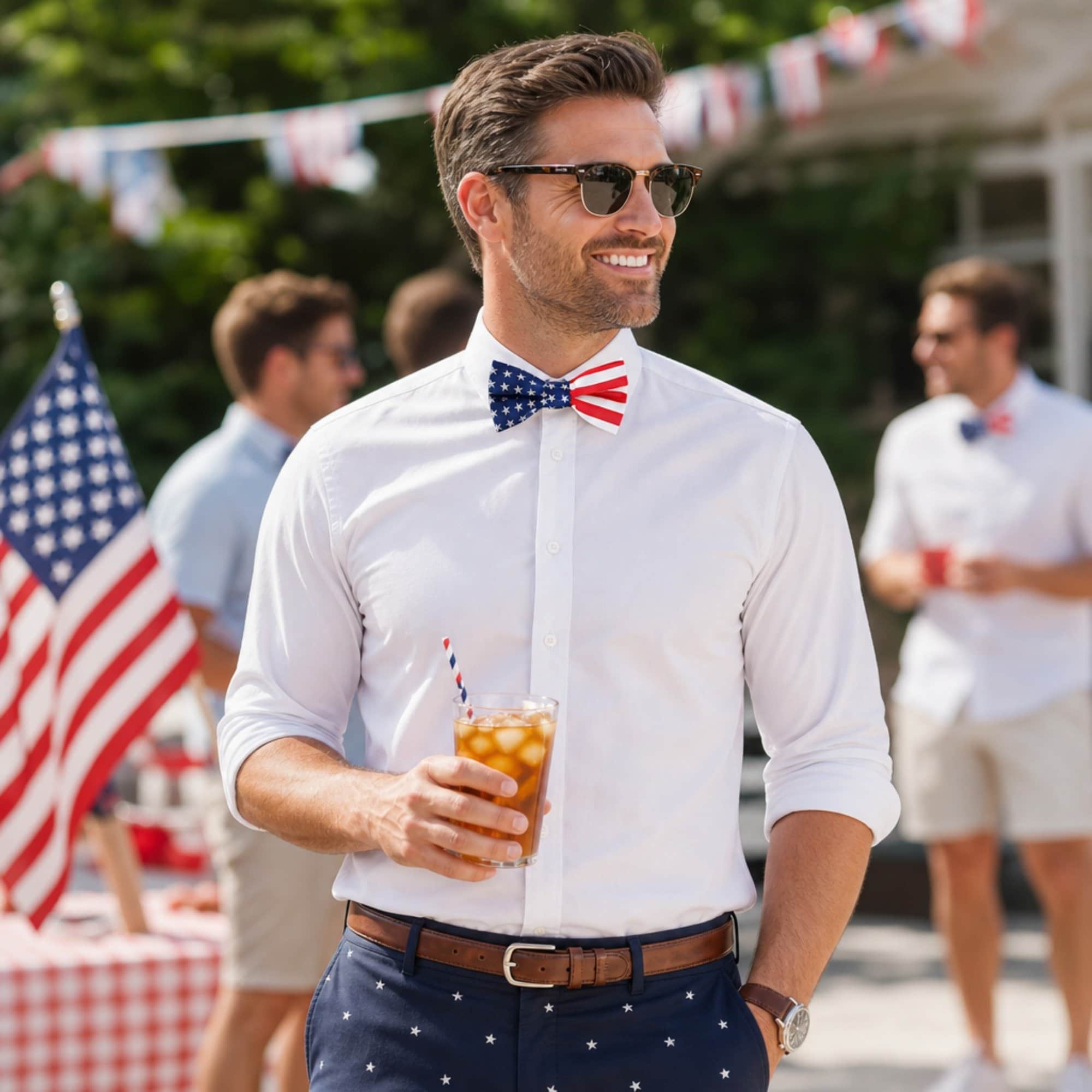 America's Old Glory Silk Bow Tie - Image 9