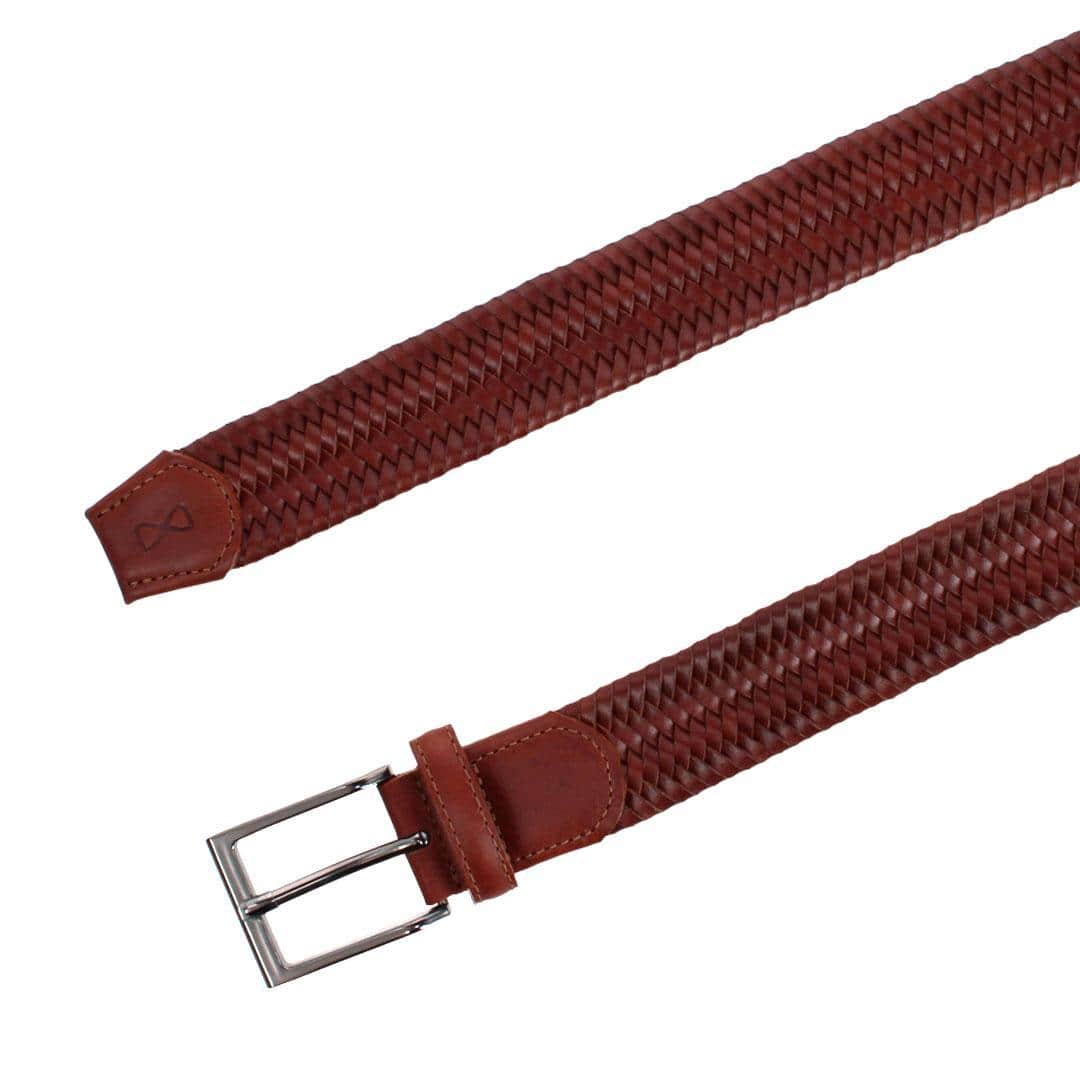 Andres Classic 35MM Leather Stretch Dress Belt - Image 5