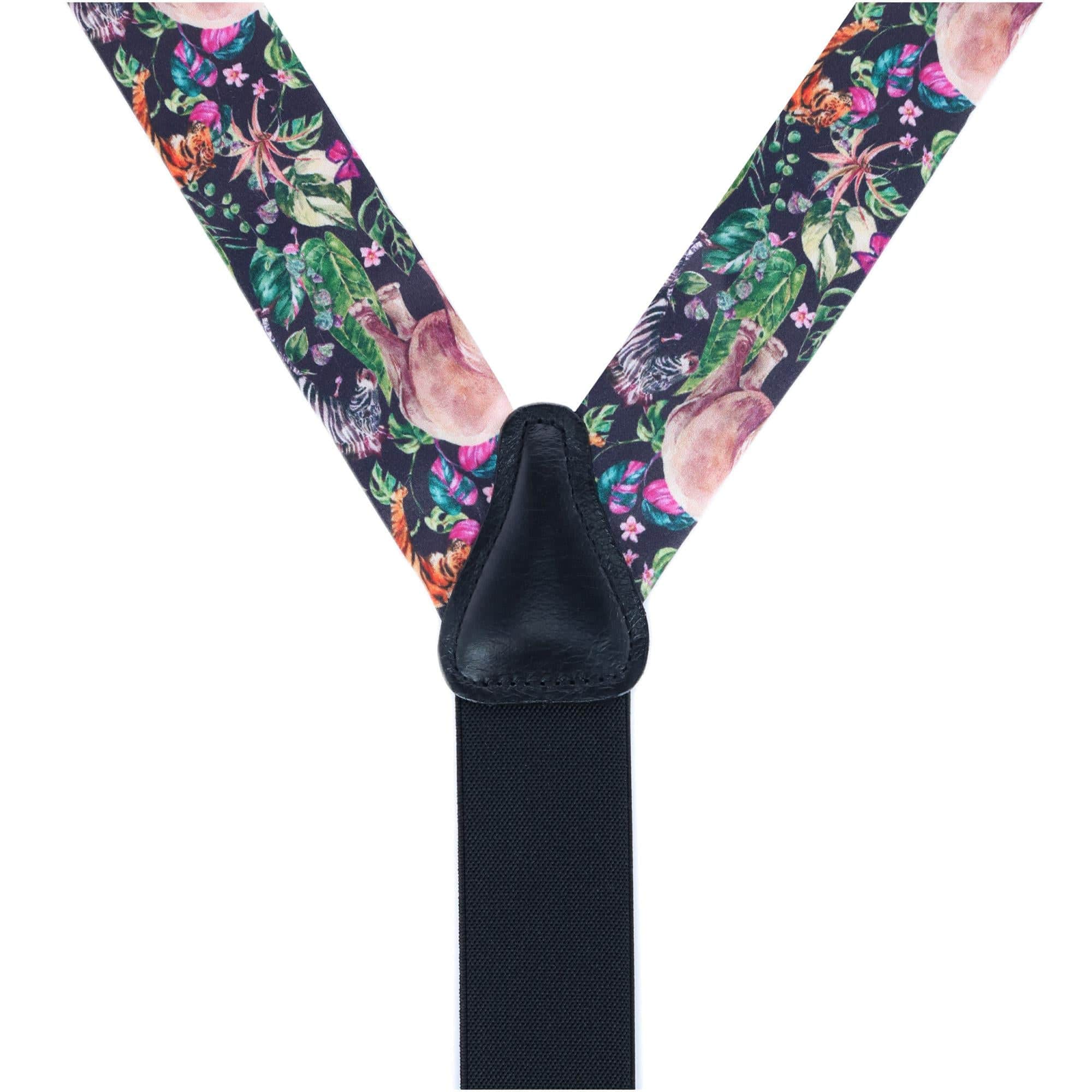 Animal Safari Silk Button End Braces - Image 4