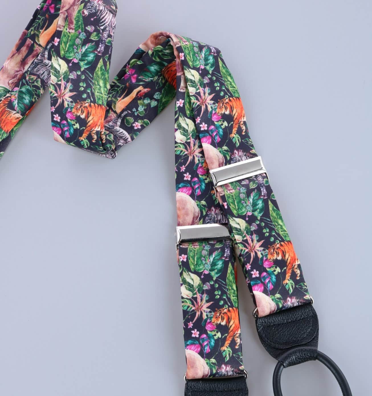 Animal Safari Silk Button End Braces - Image 5