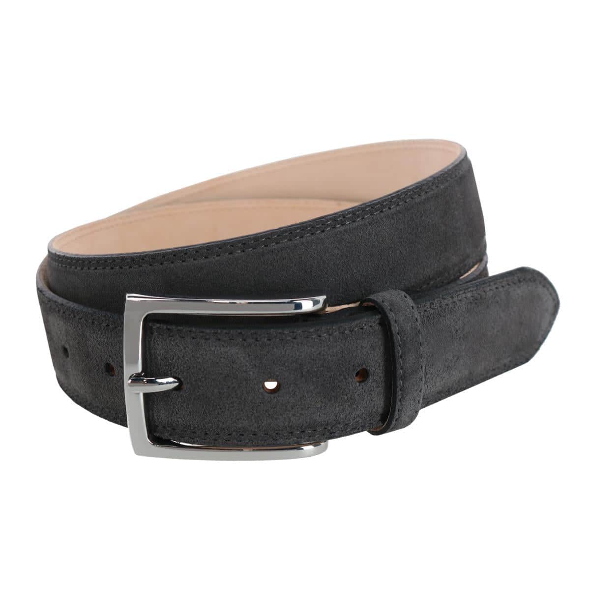 Armando Italian Suede 35mm Feathered Edge Belt - Image 3