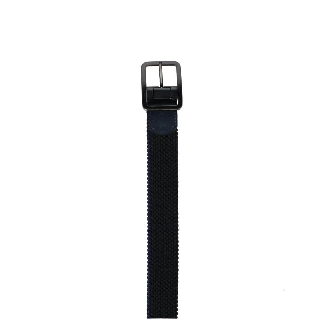 Arturo Black and Blue Striped Reversible 35MM Braided Casual Golf Belt - Image 6